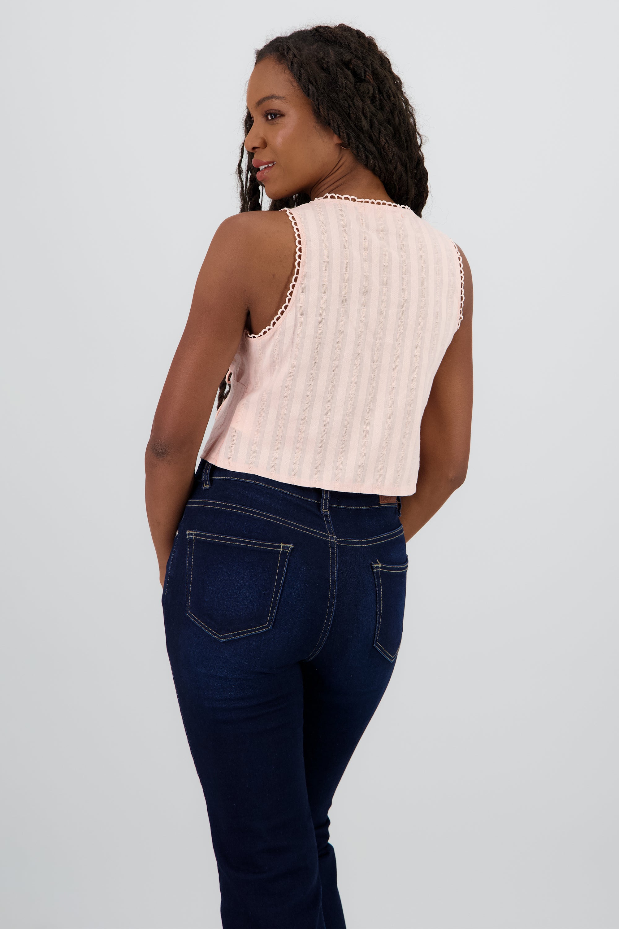 BLUSA DETALLE MOÑOS ROSA