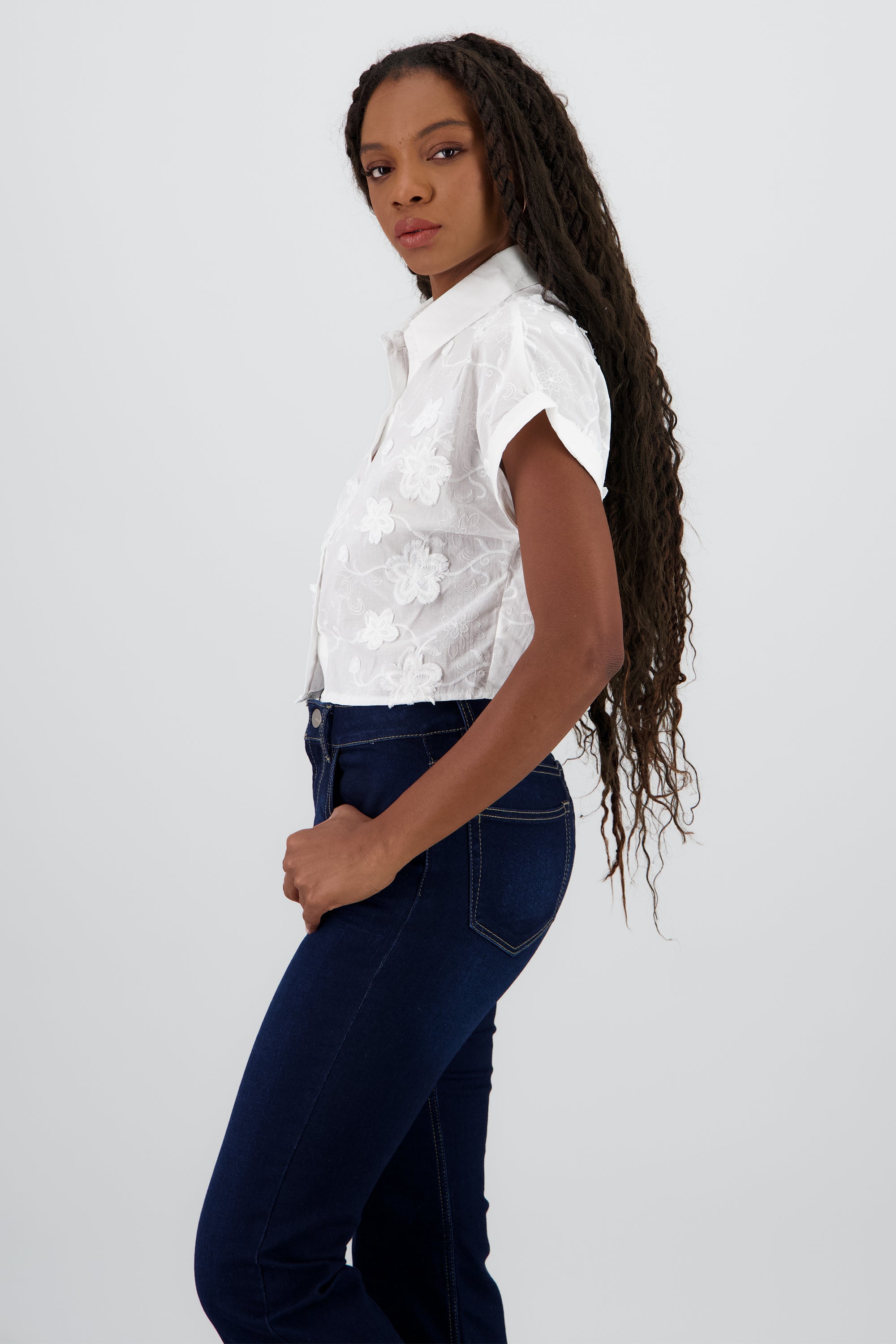 CAMISA DETALLE BORDADO BLANCO
