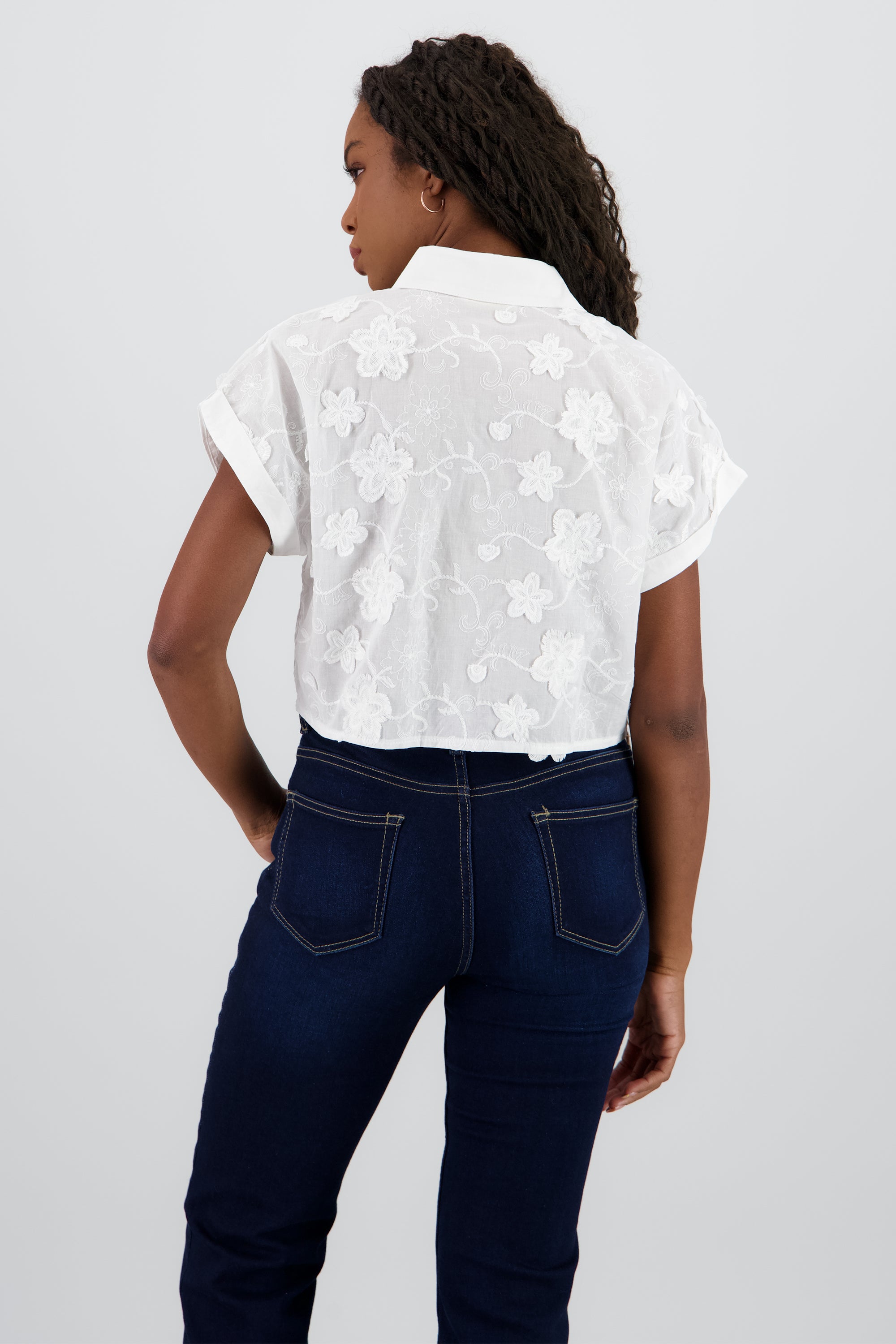 CAMISA DETALLE BORDADO BLANCO