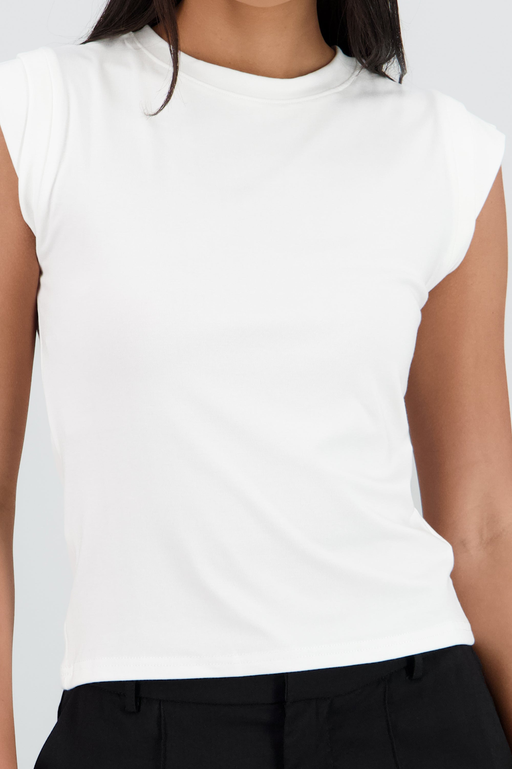 T-SHIRT DET DOBLE MANGA CORTA BLANCO