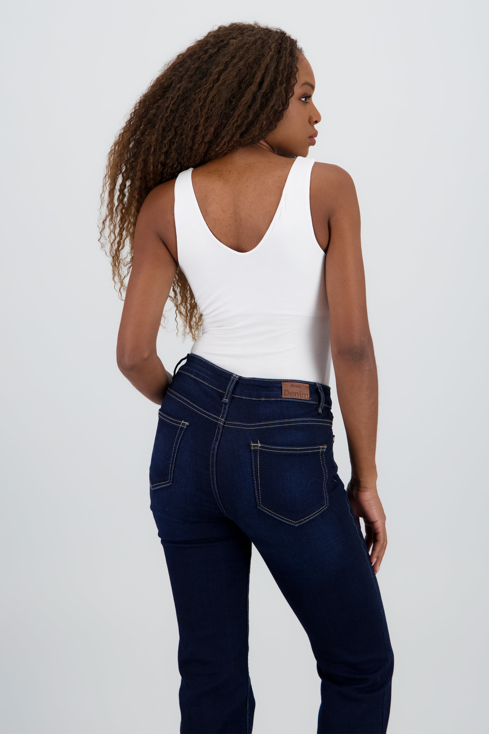 Bodysuit escote v doble tela BLANCO