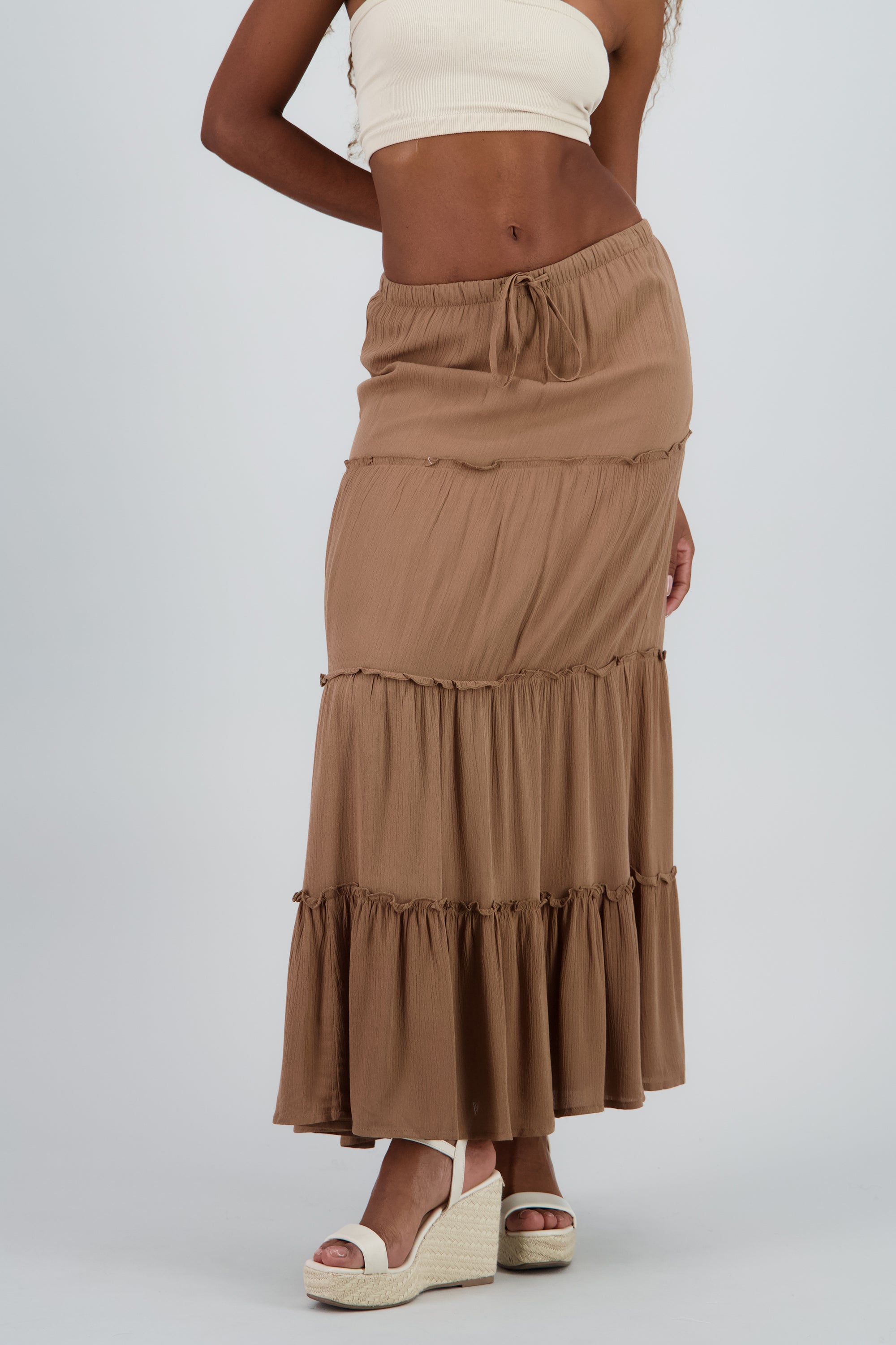 Falda midi fluida CAFE