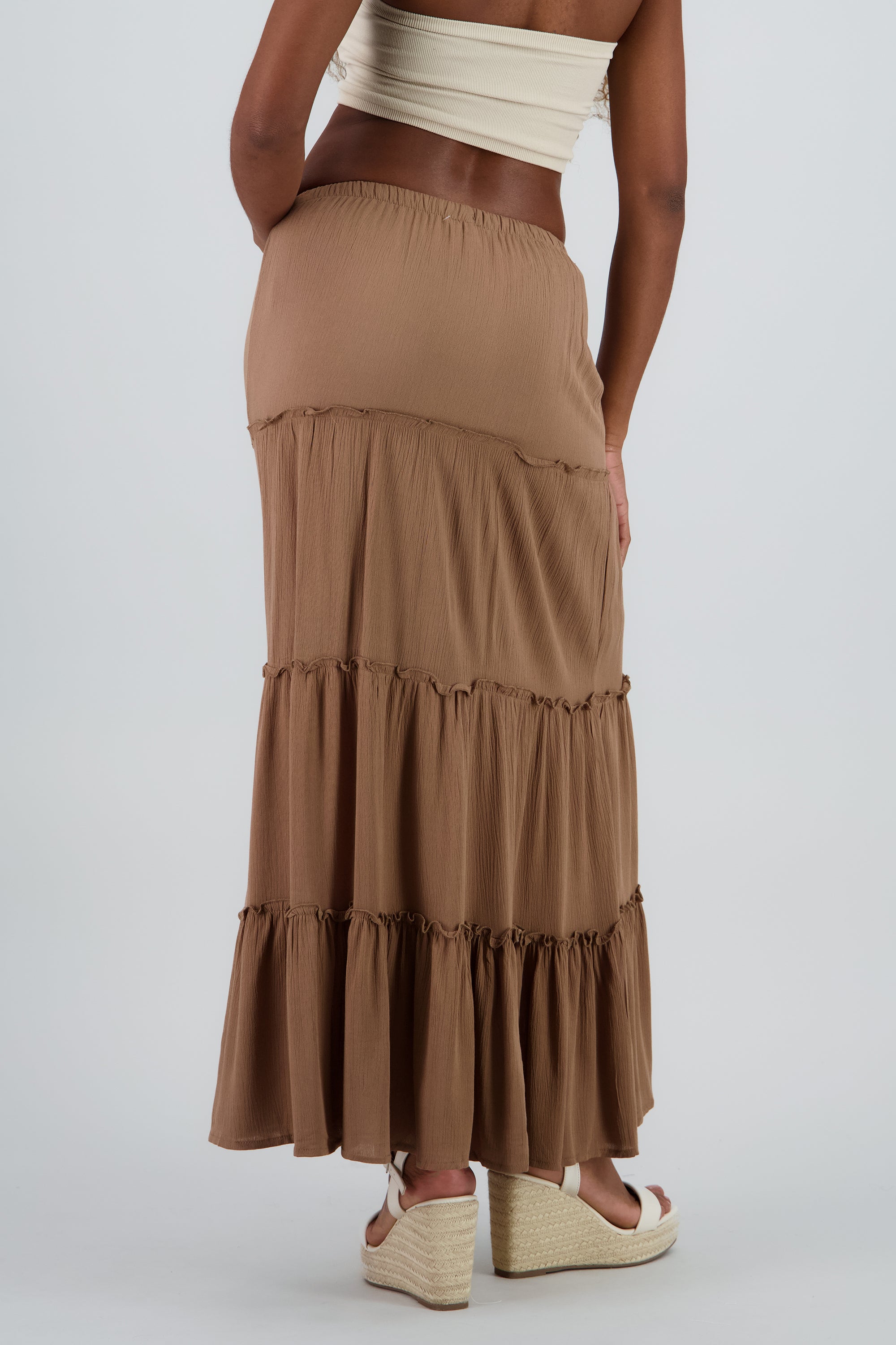 Falda midi fluida CAFE