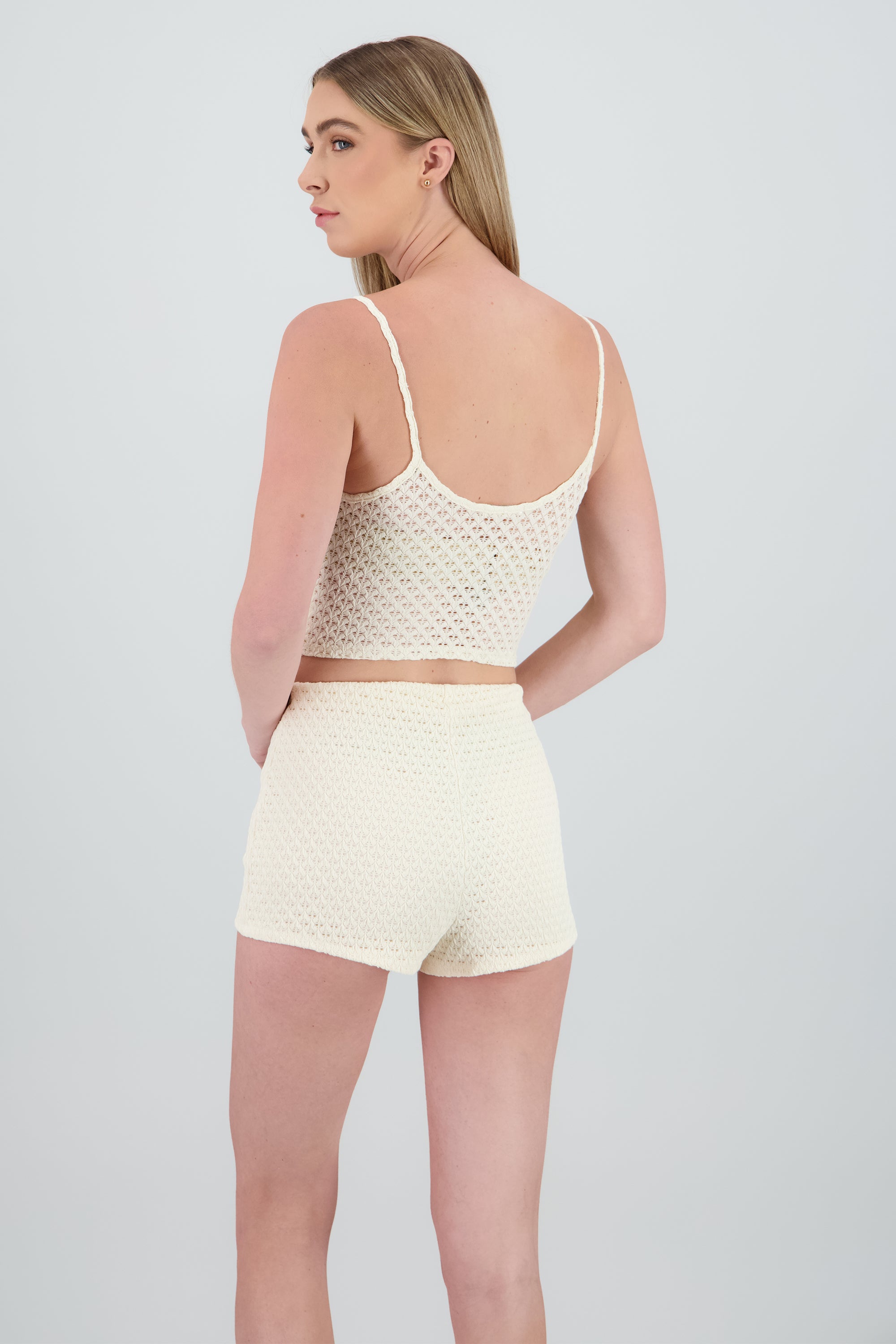 Top tirantes escote frunce CREMA