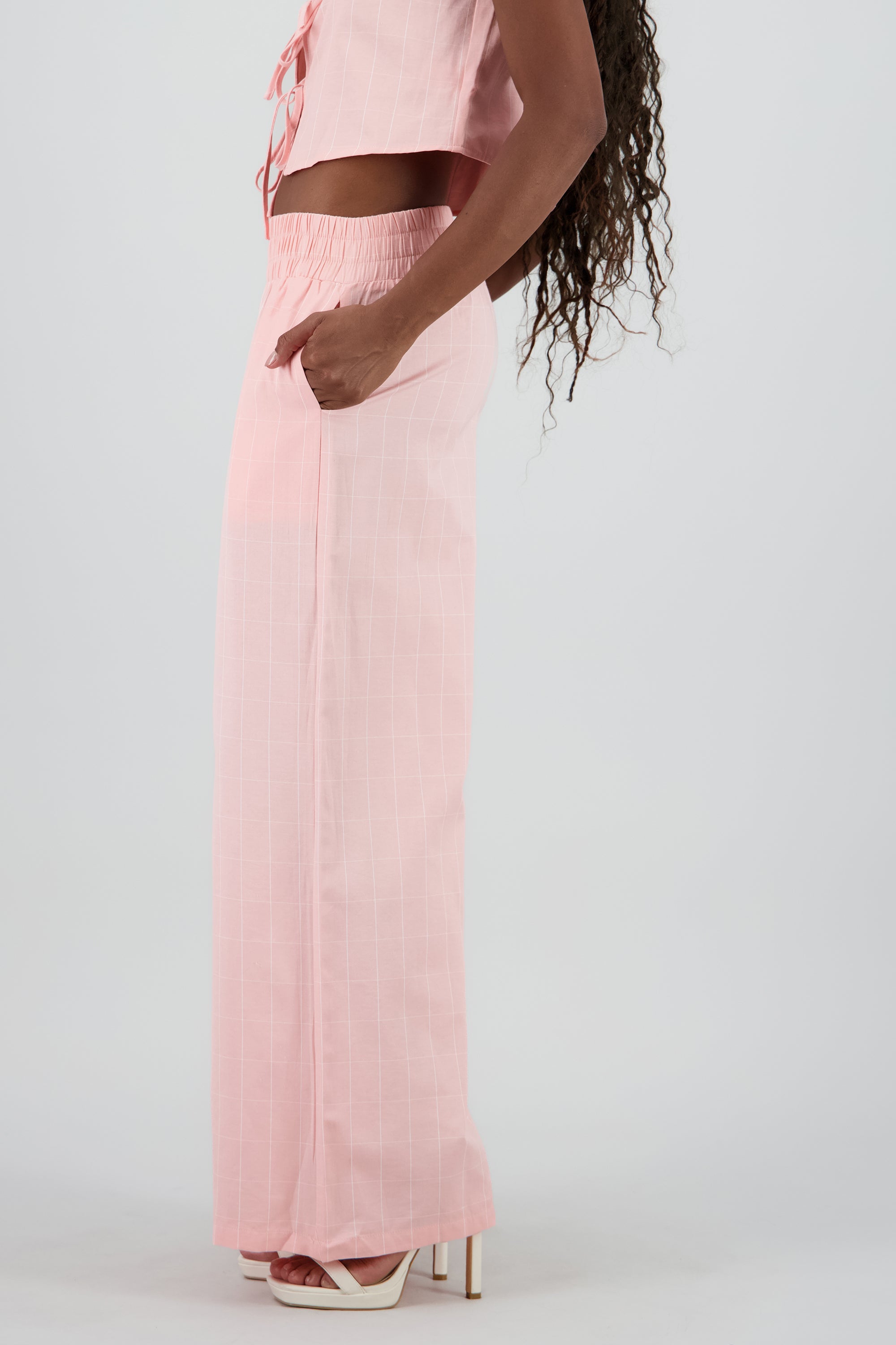 Pantalon amplio fluido wide leg ROSA