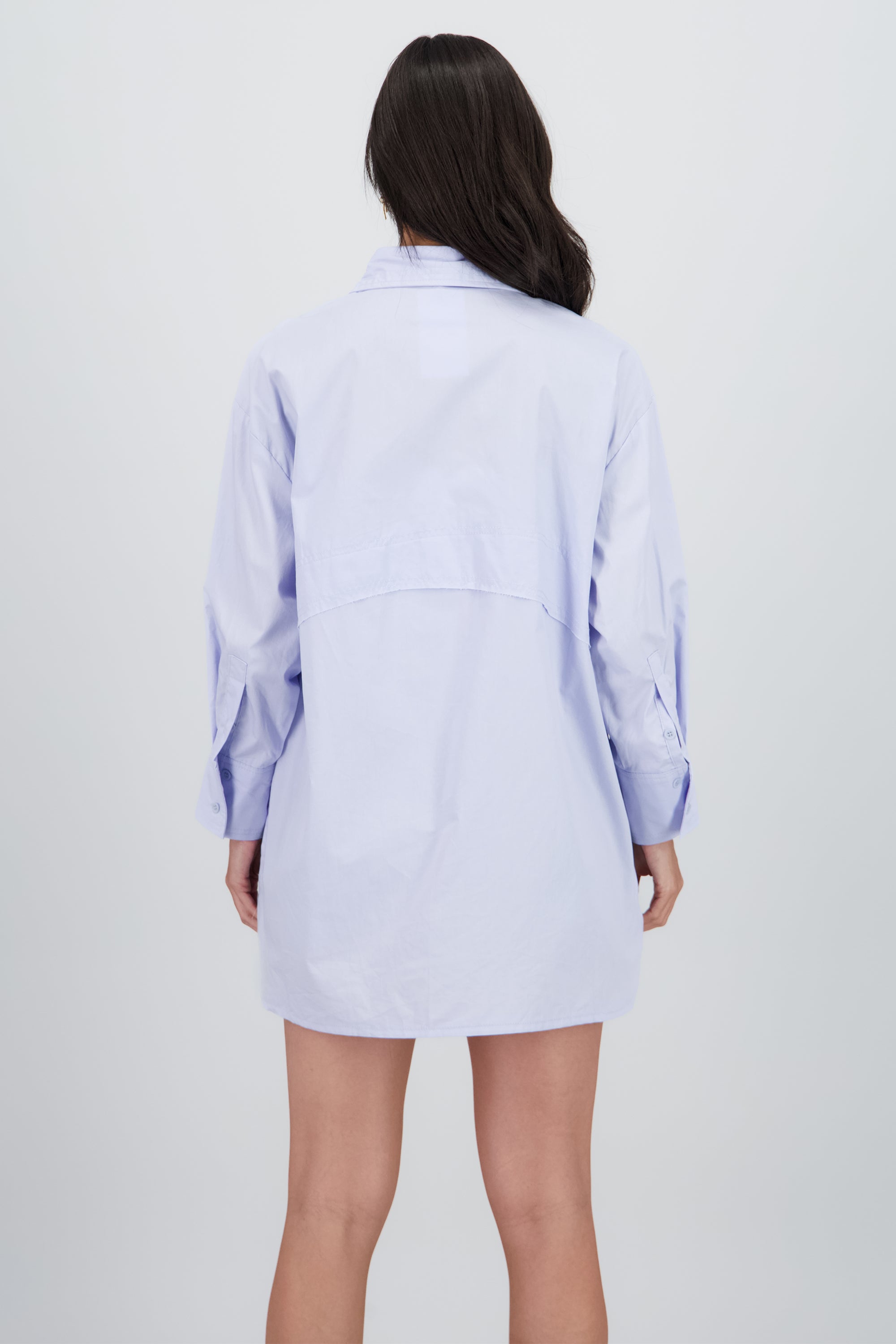 Camisa oversize lisa AZUL
