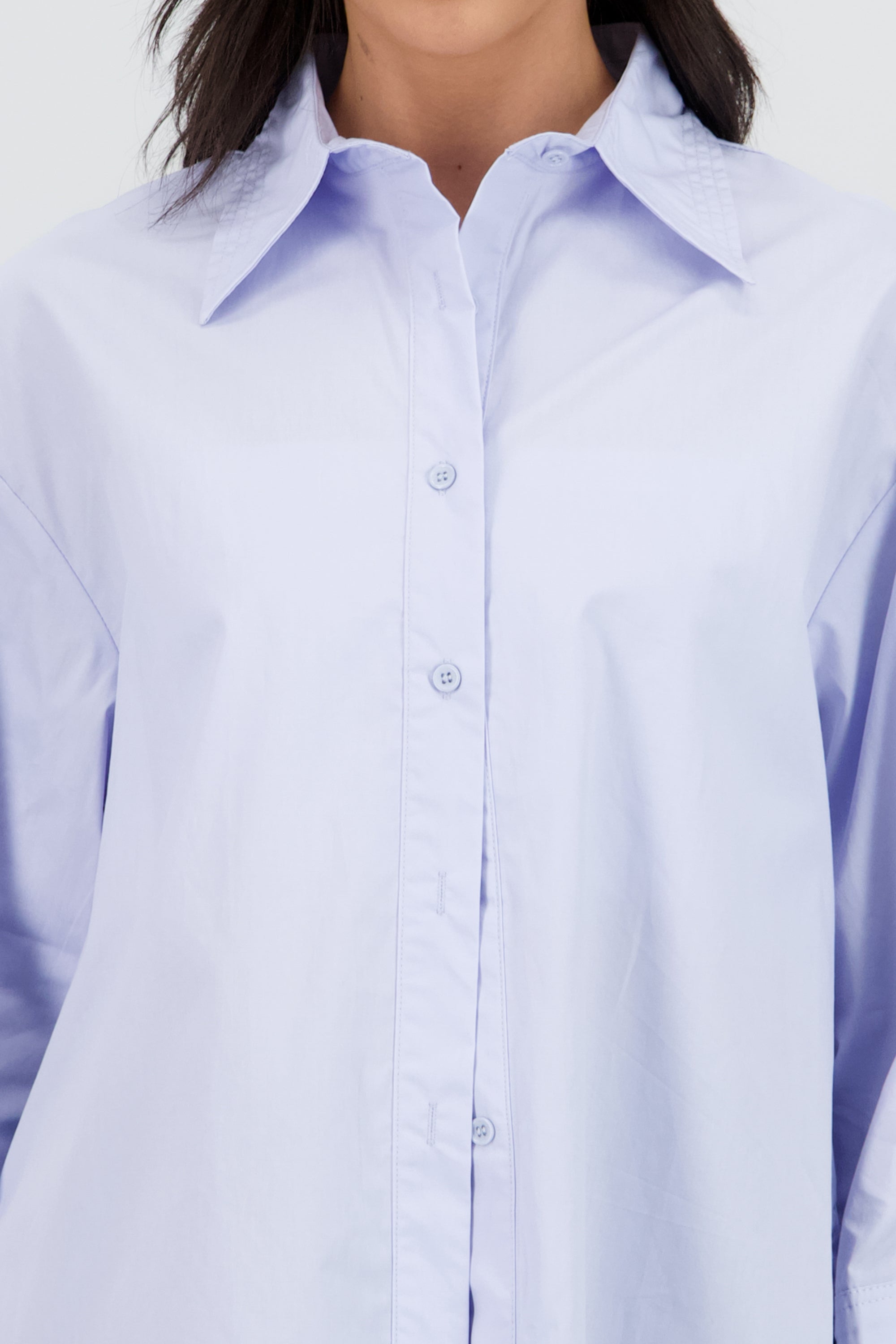 Camisa oversize lisa AZUL