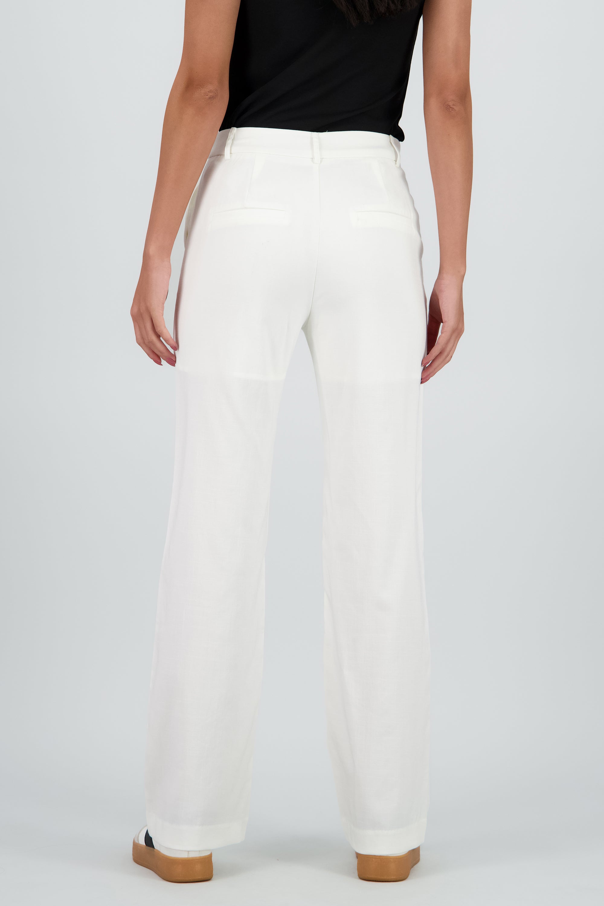 Pantalon fluido wide leg BLANCO