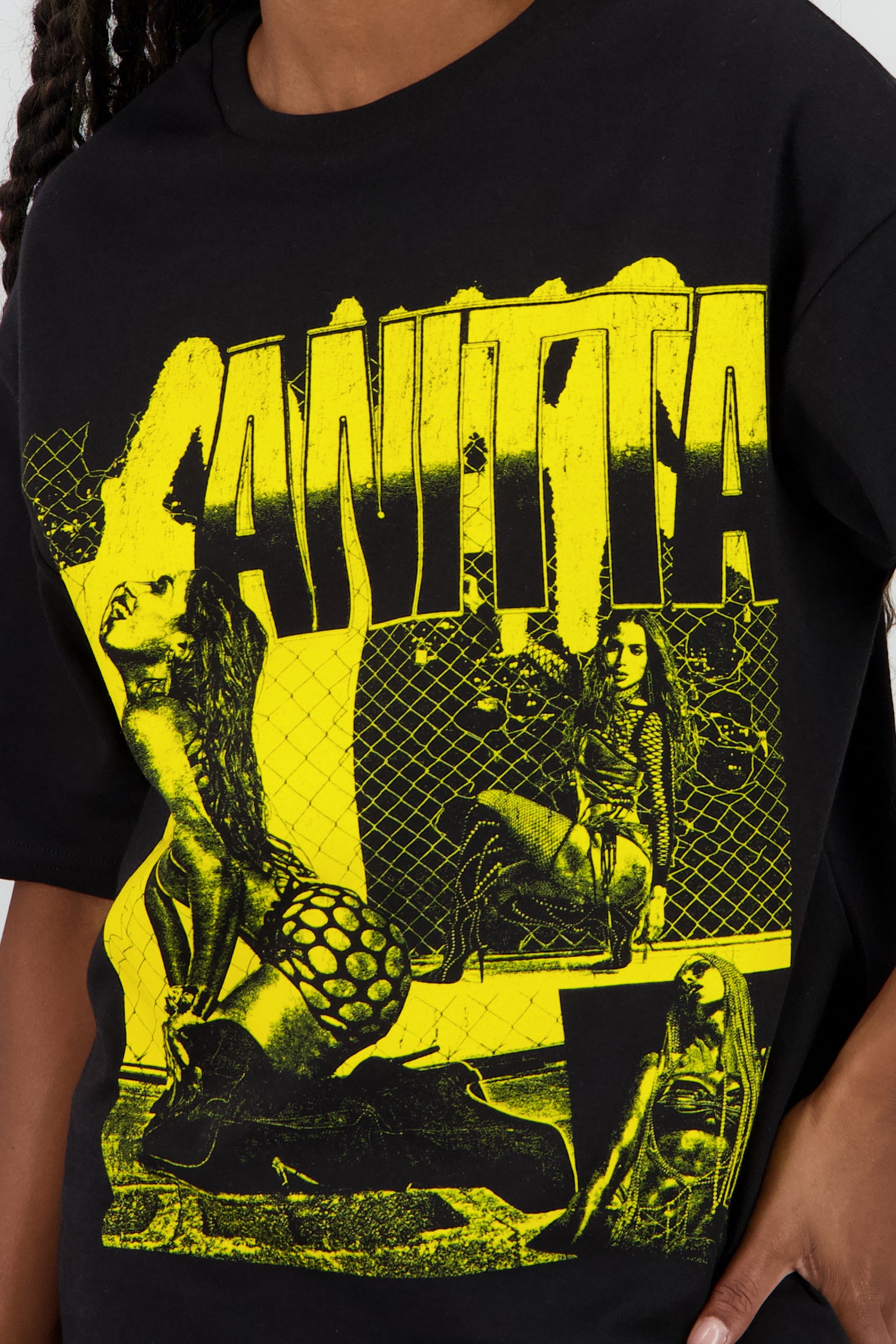 Playera overzised Anitta NEGRO