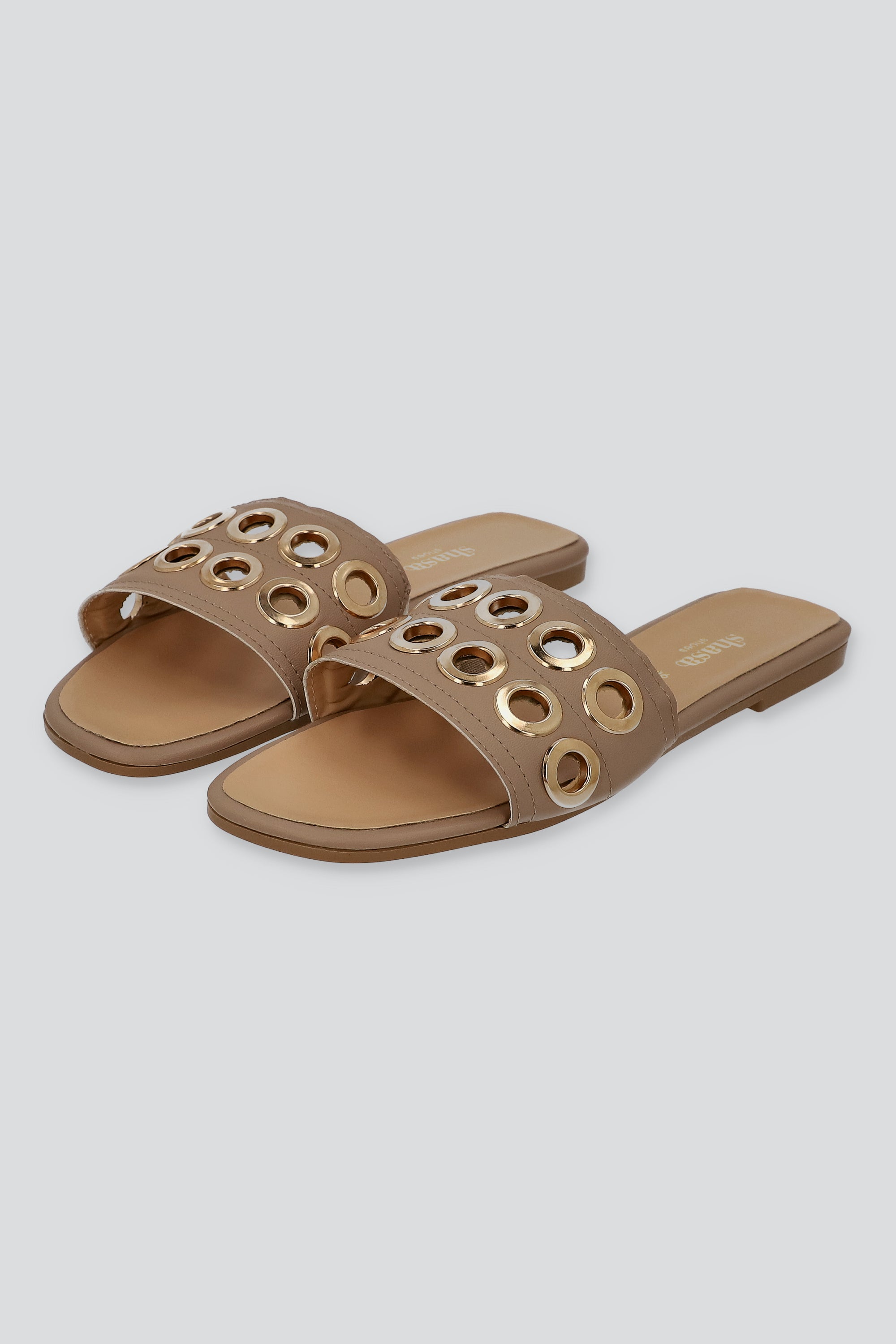 Sandalia tira acnha eyelets NUDE