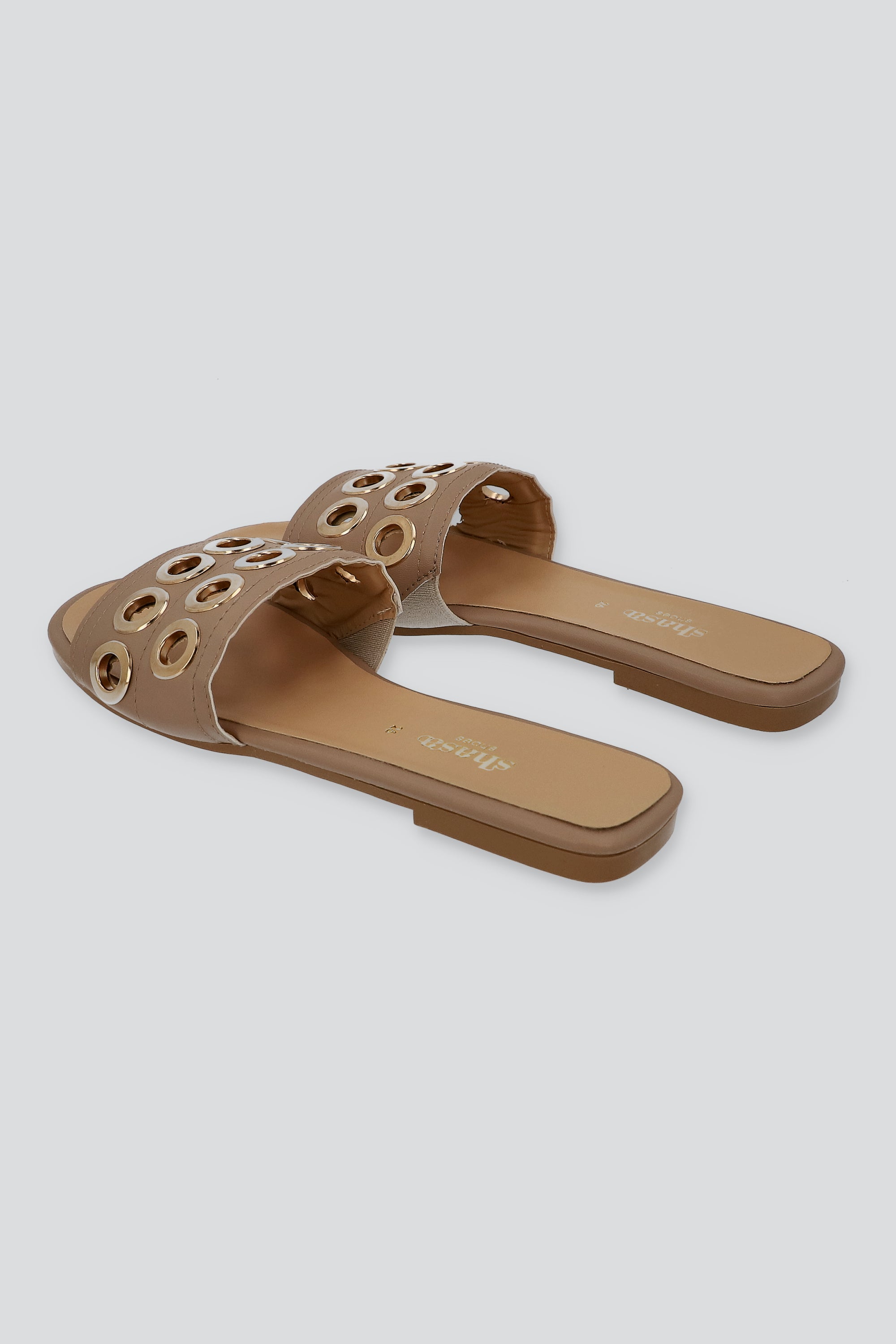 Sandalia tira acnha eyelets NUDE