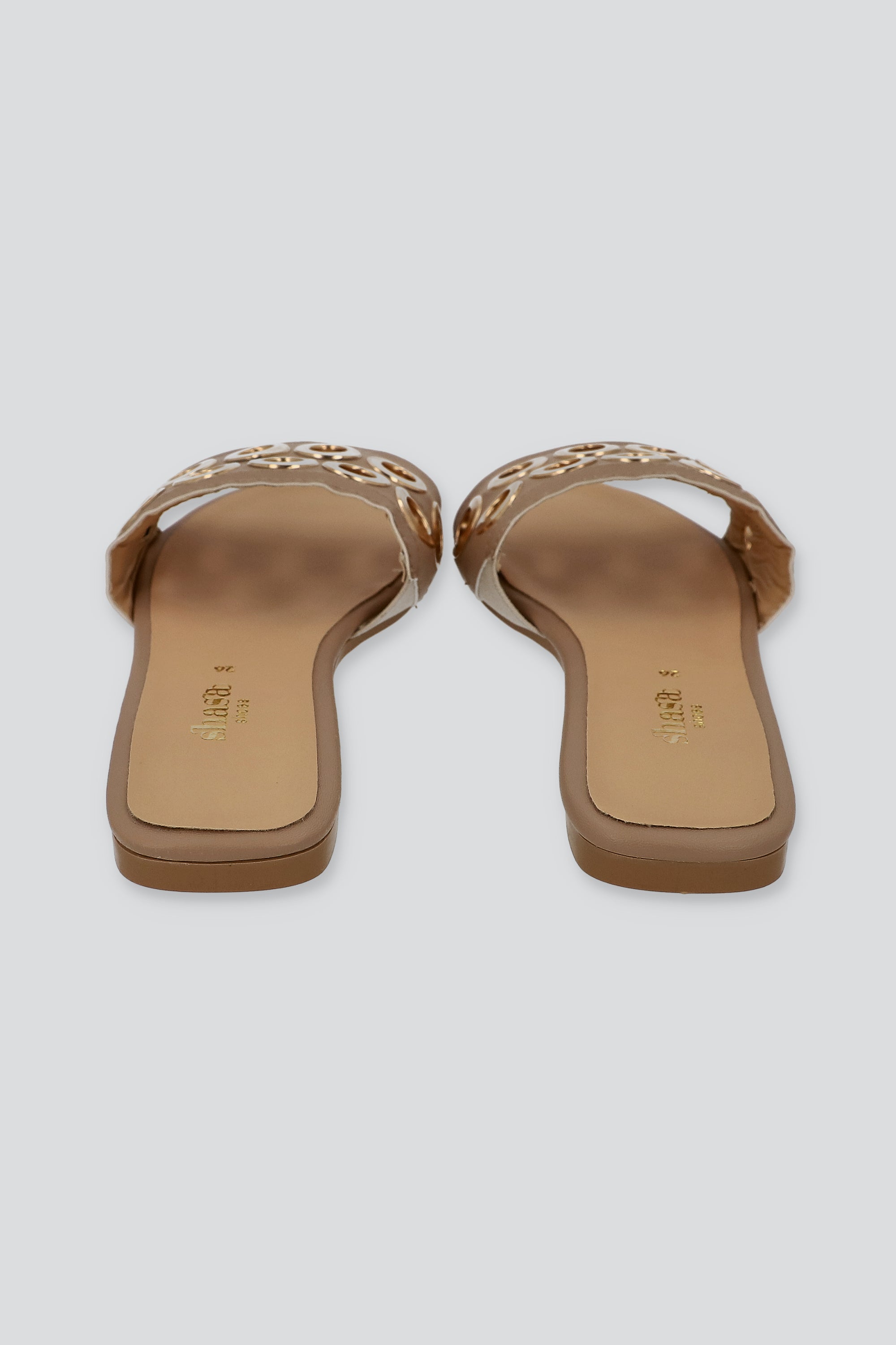 Sandalia tira acnha eyelets NUDE
