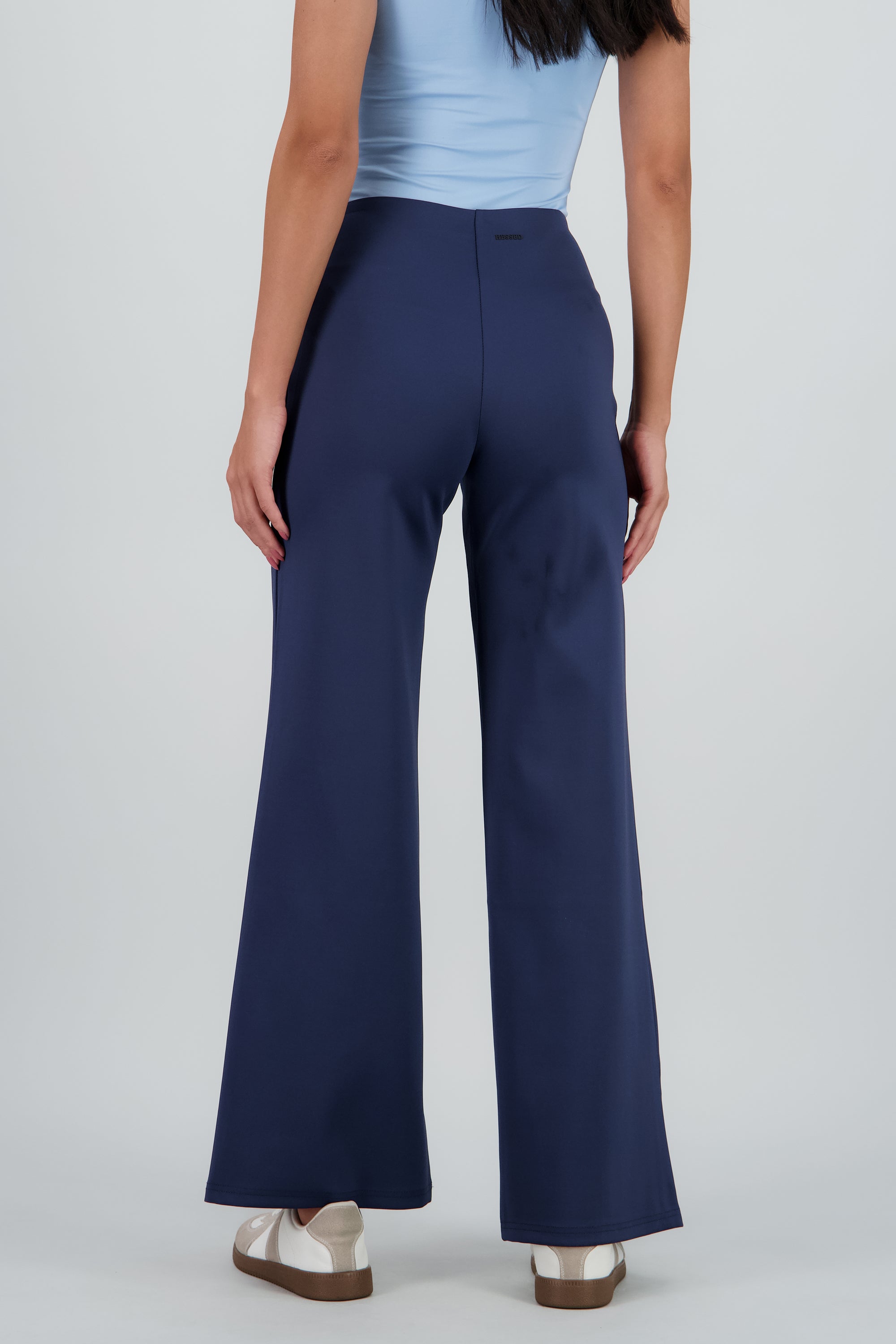 Pantalon recto detalle costura AZUL