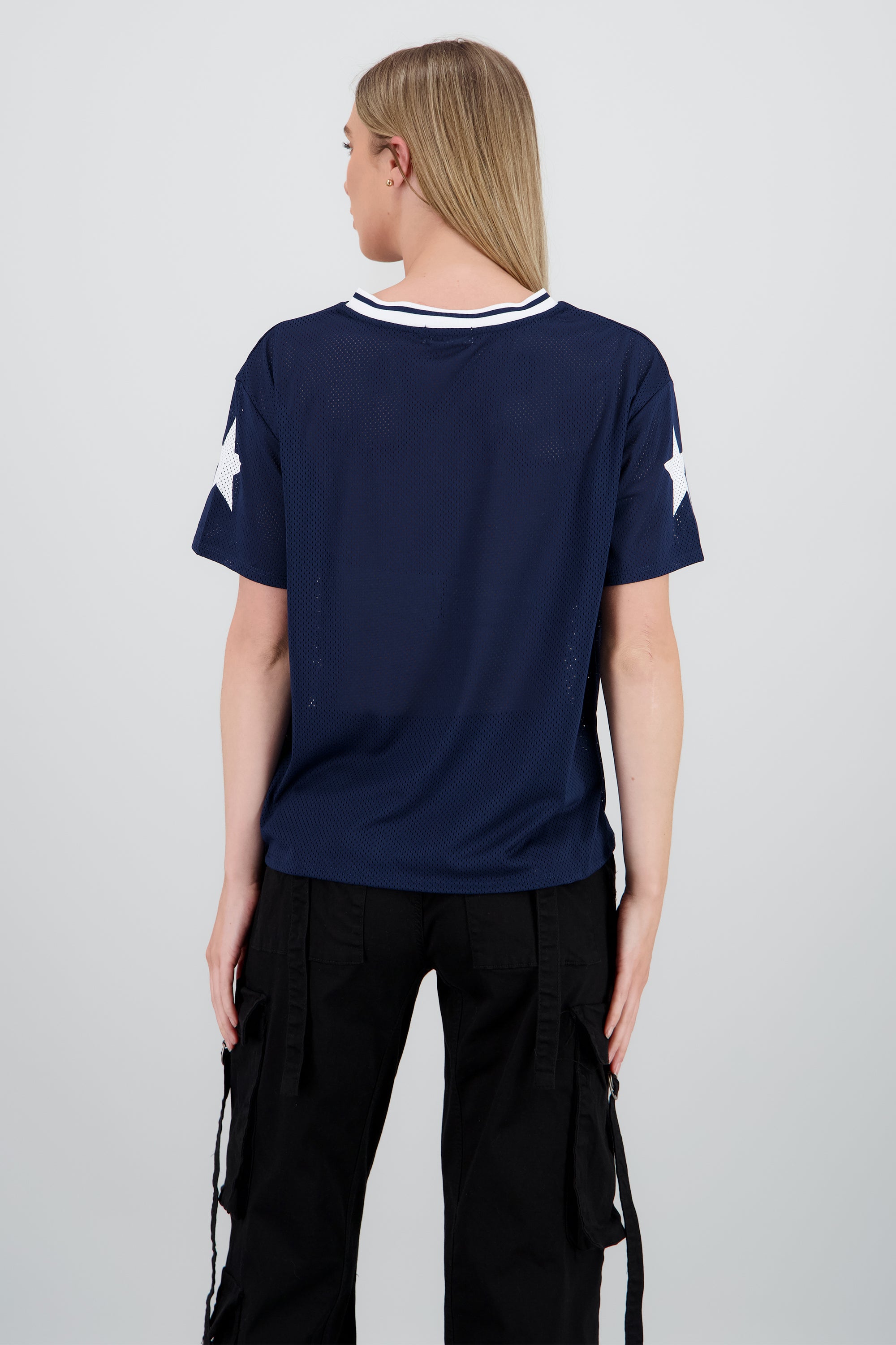 Playera over estampado numero MARINO COMBO