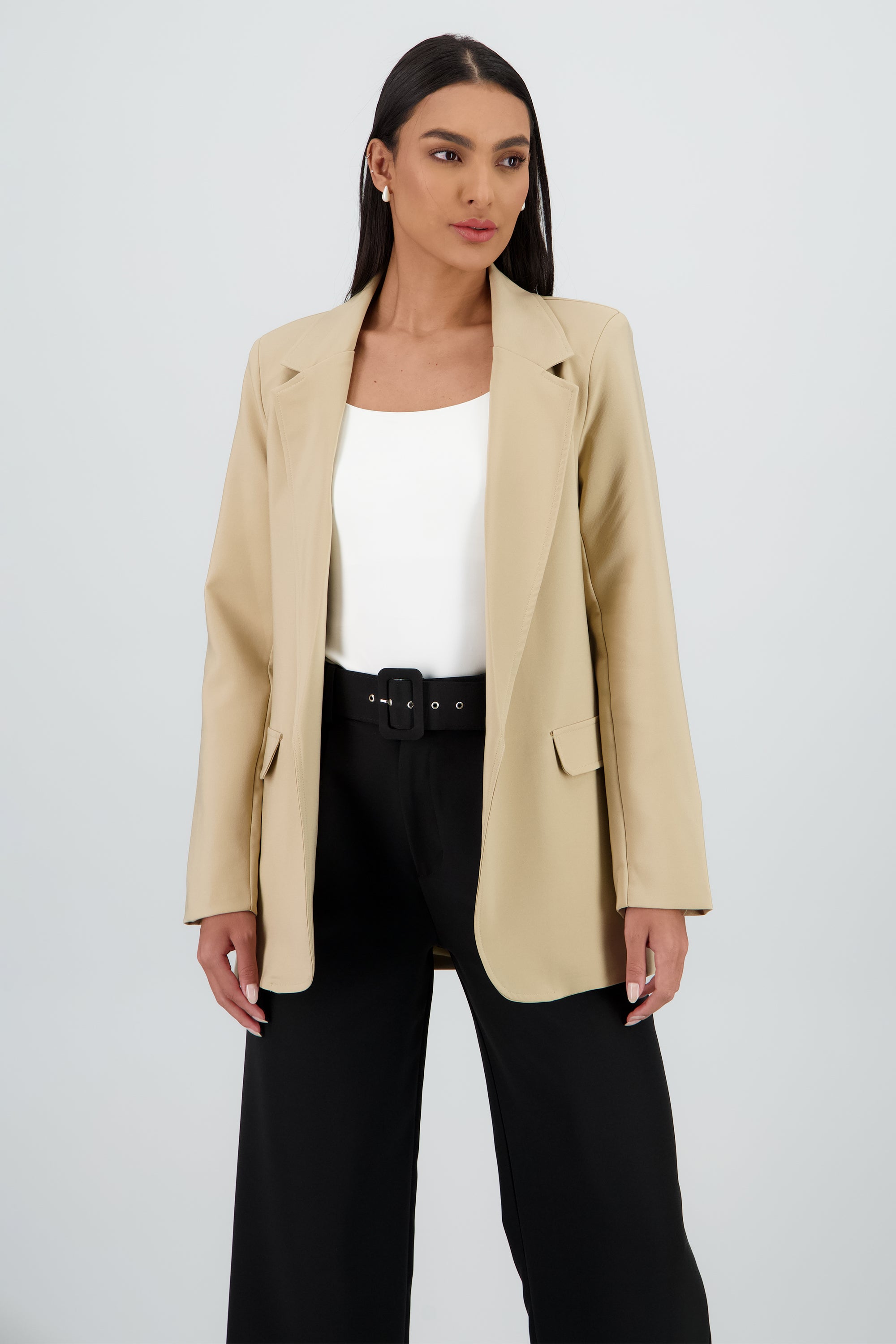 Saco largo con bolsas KHAKI