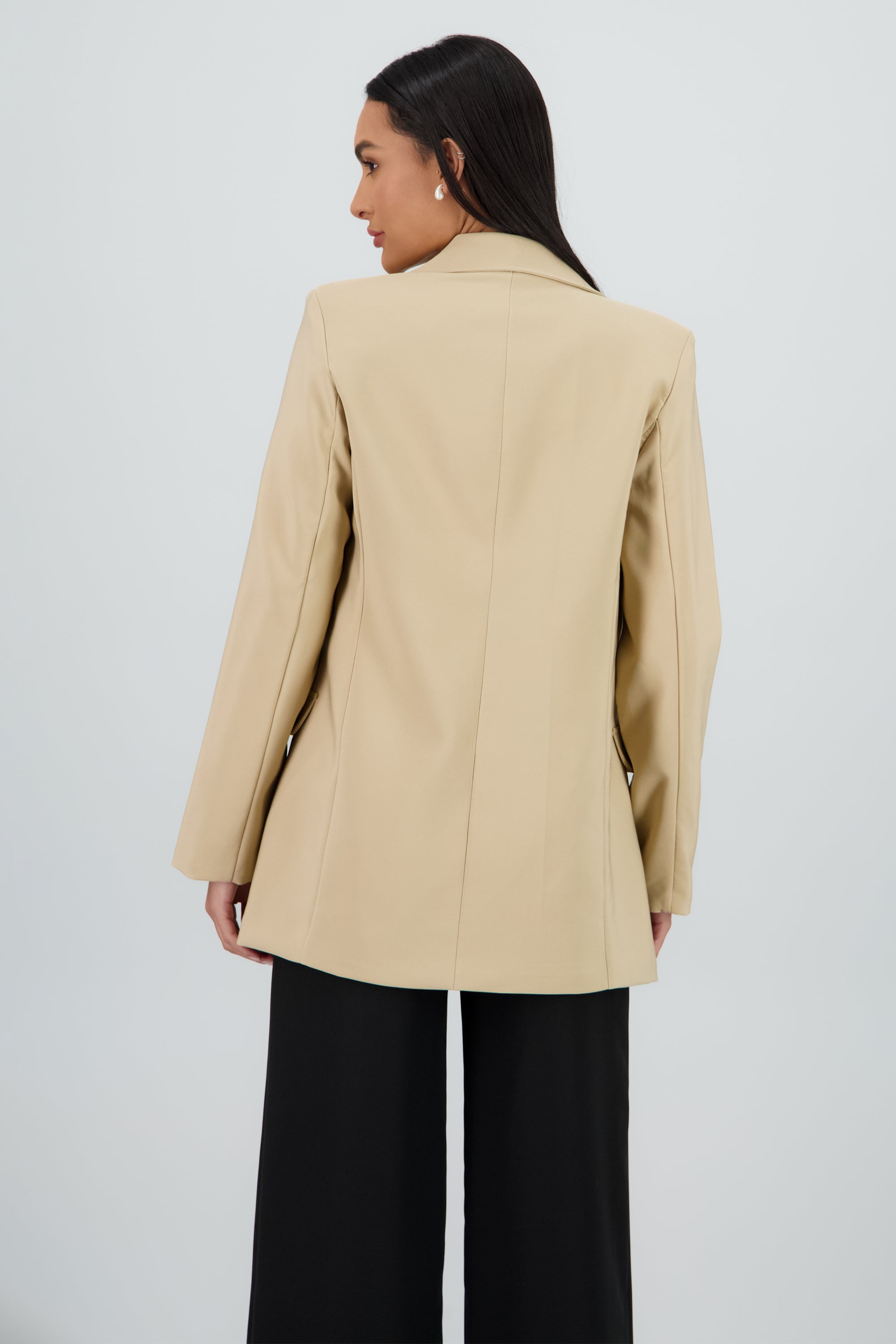 Saco largo con bolsas KHAKI