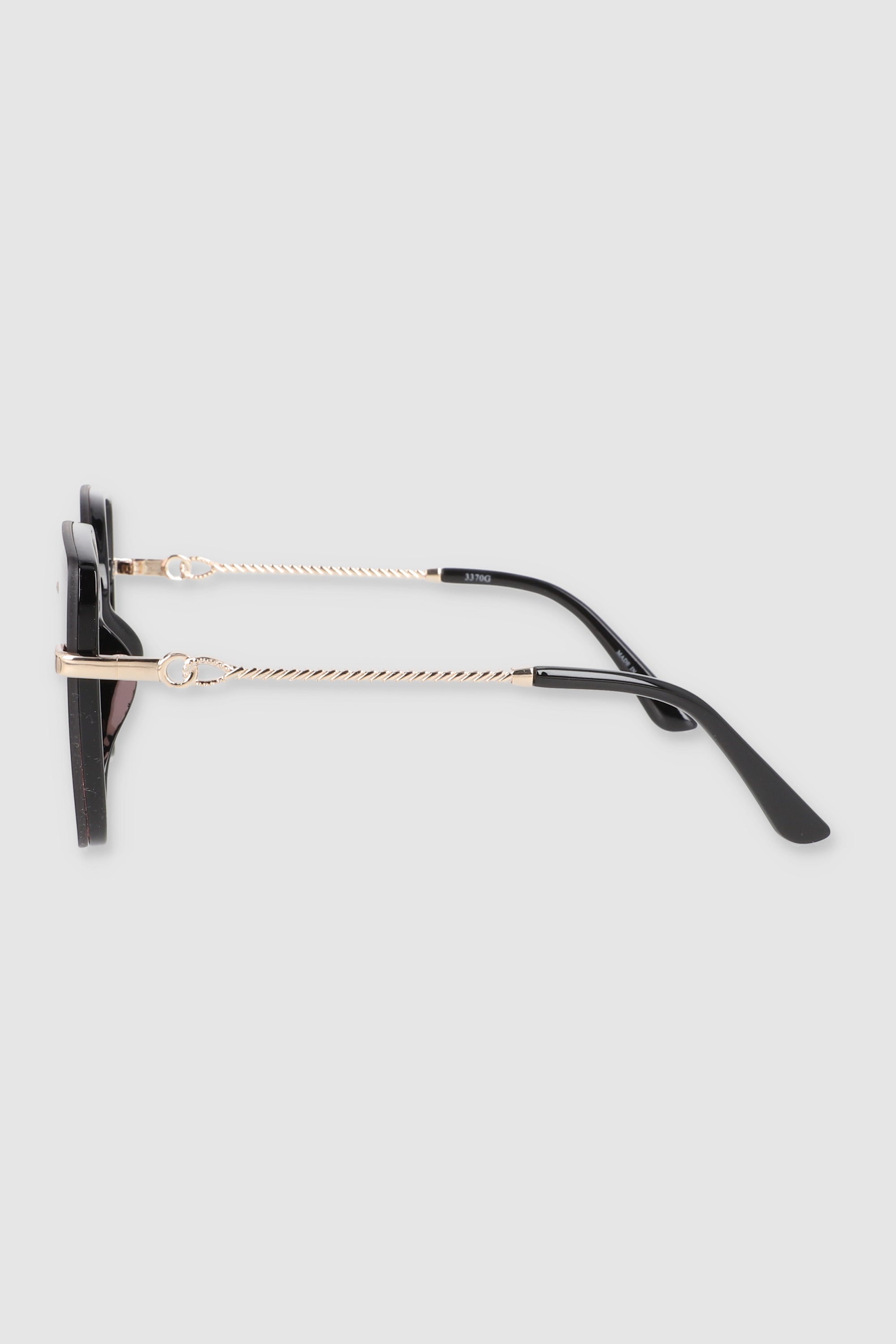 Lente cuadrado puente metalico ROSA