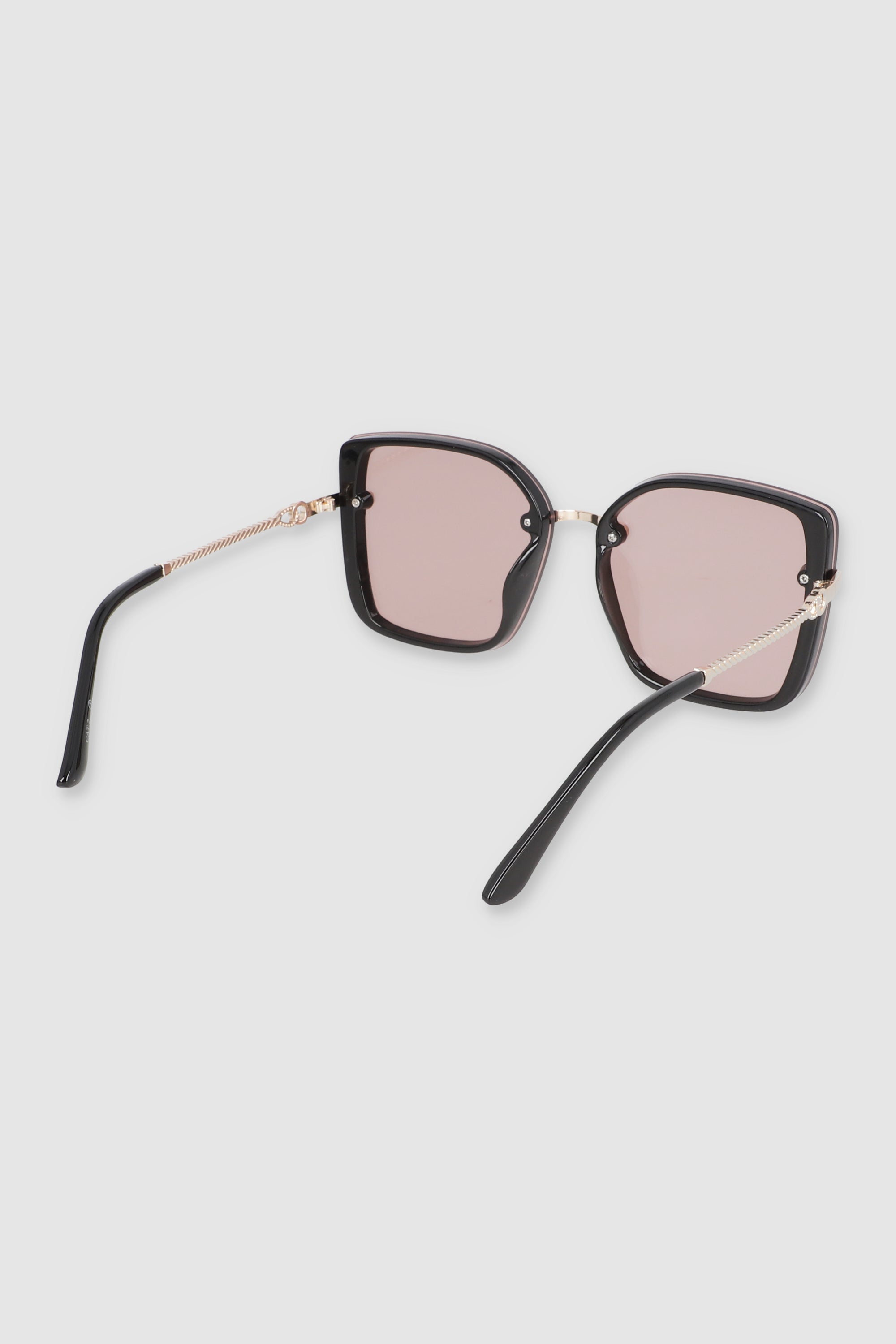 Lente cuadrado puente metalico ROSA