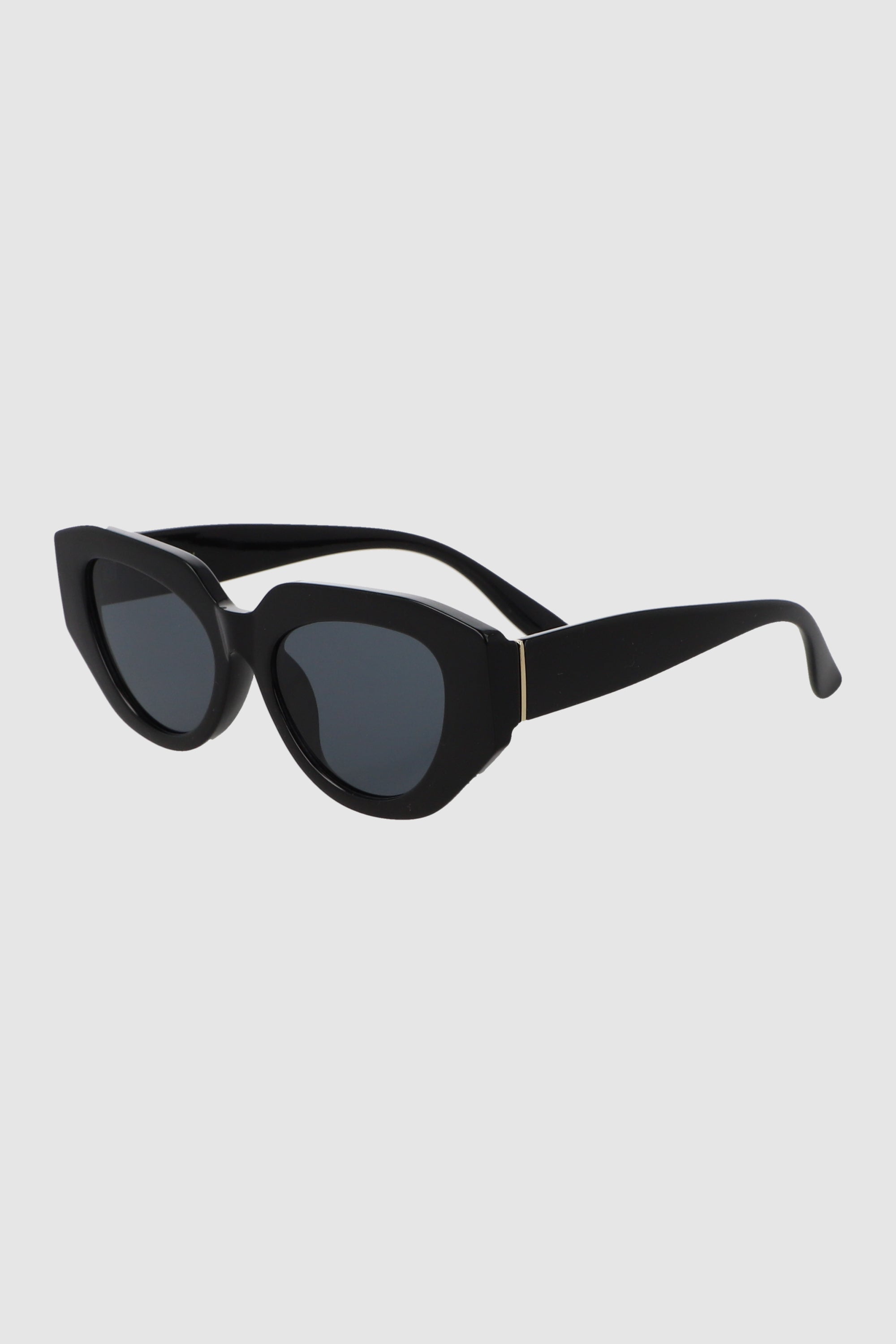 Lente Cateye retro pasta gruesa NEGRO