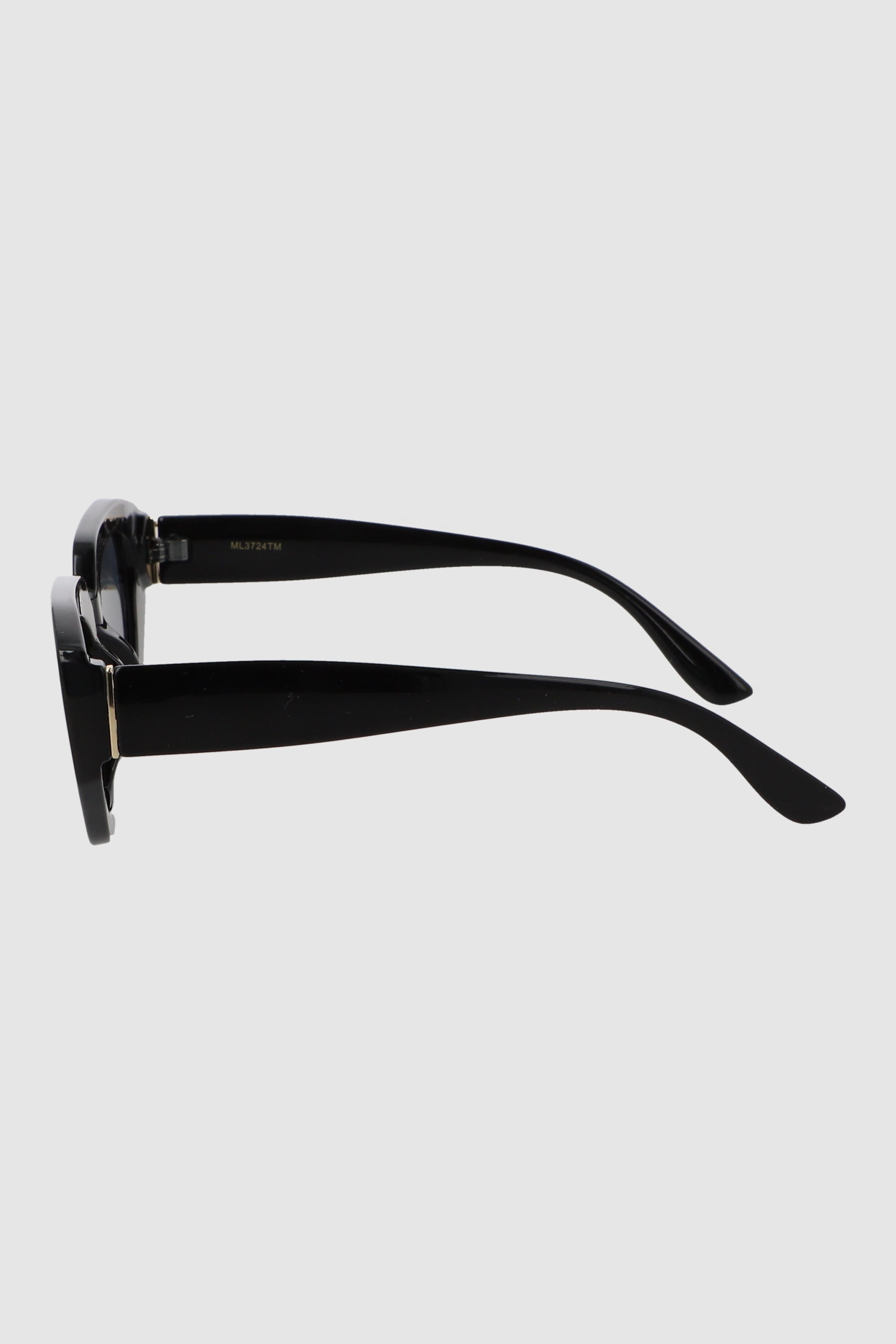 Lente Cateye retro pasta gruesa NEGRO