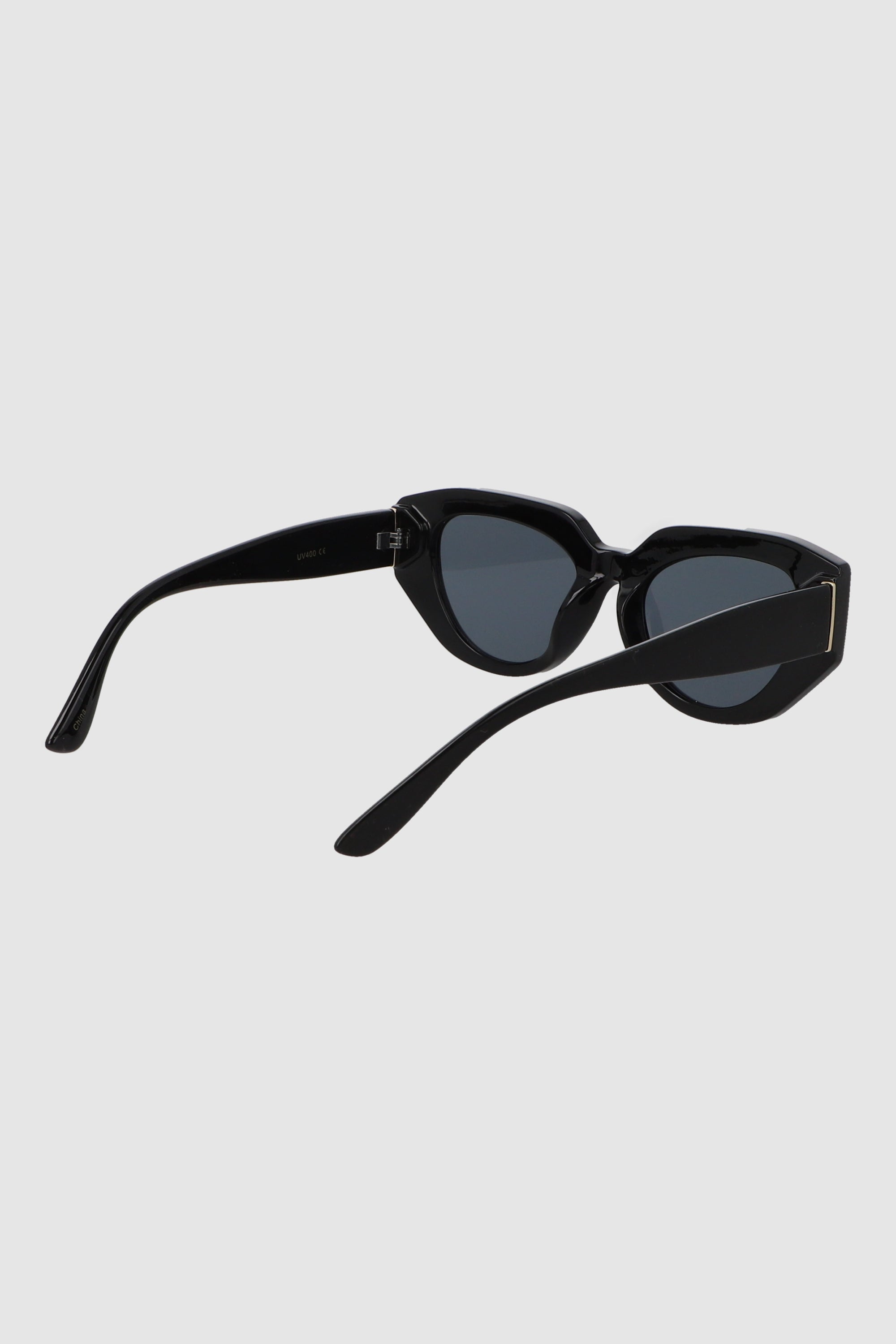 Lente Cateye retro pasta gruesa NEGRO