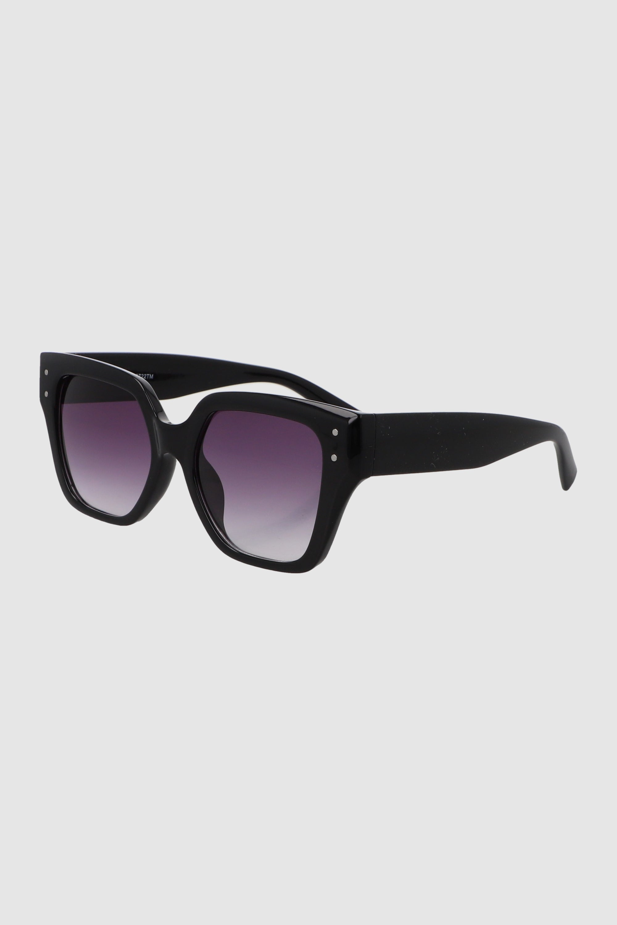 Lente cuadrado angular pasta traslucida NEGRO