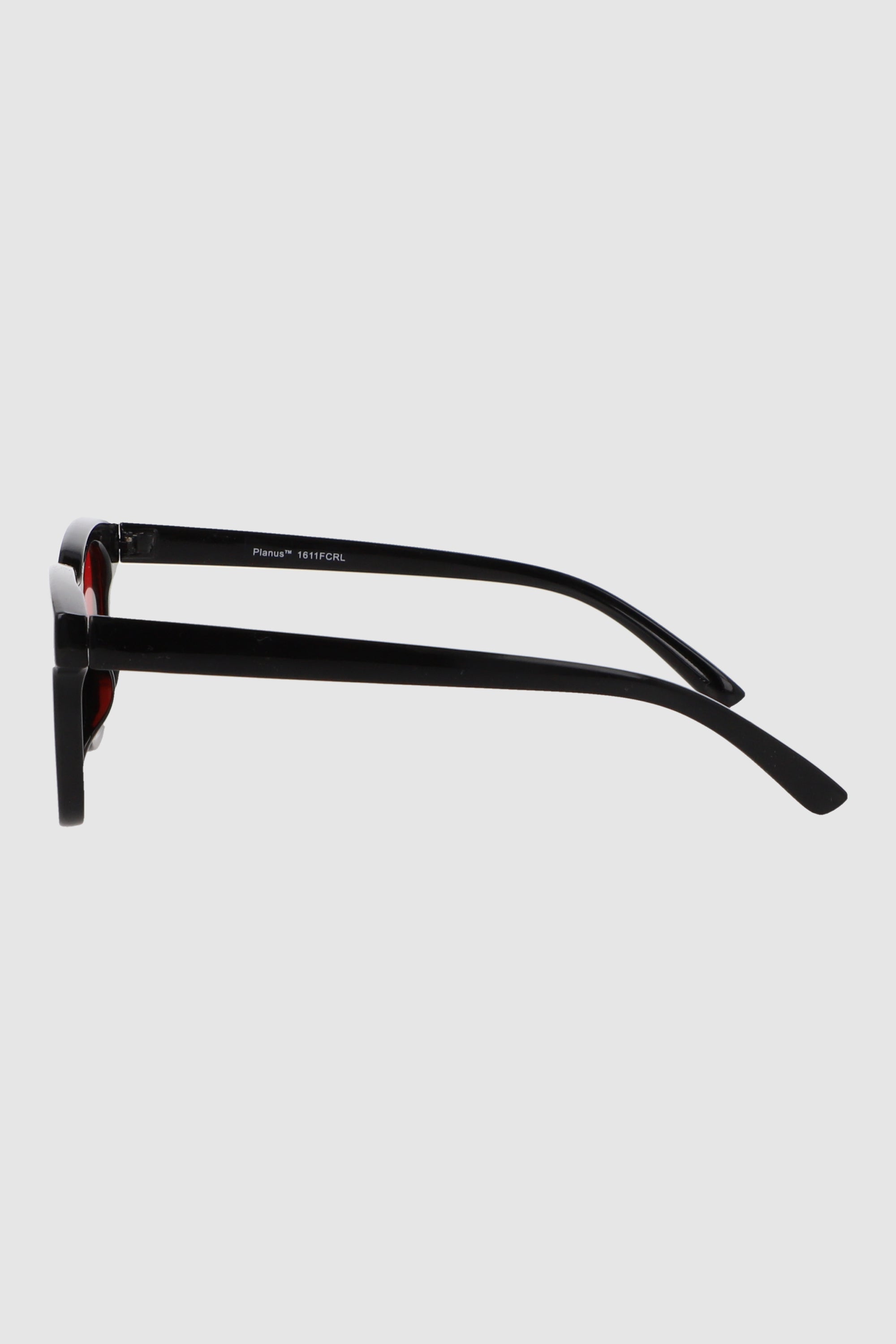 Lente hipster clasico mica traslucida ROJO