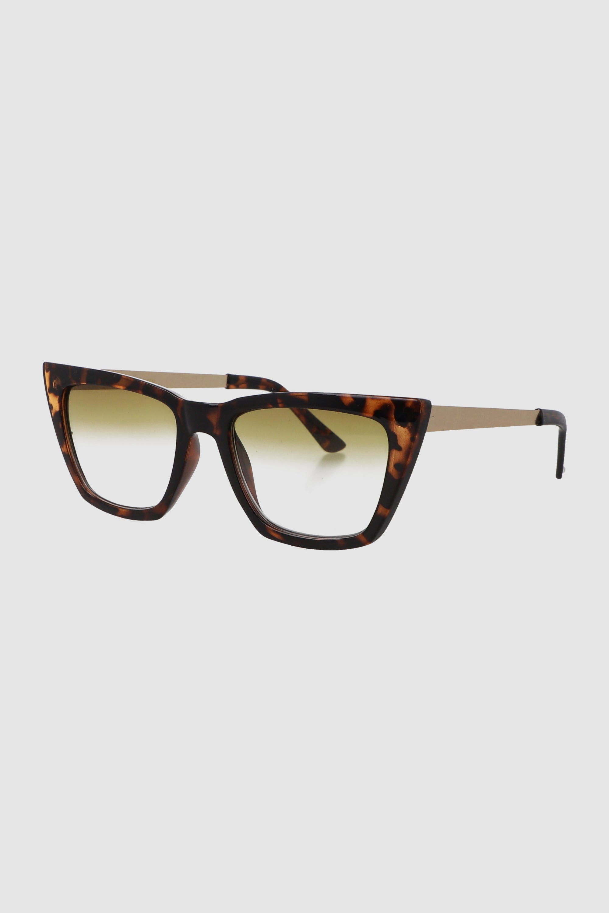 Lente cateye cuadrado marco contraste NEGRO COMBO