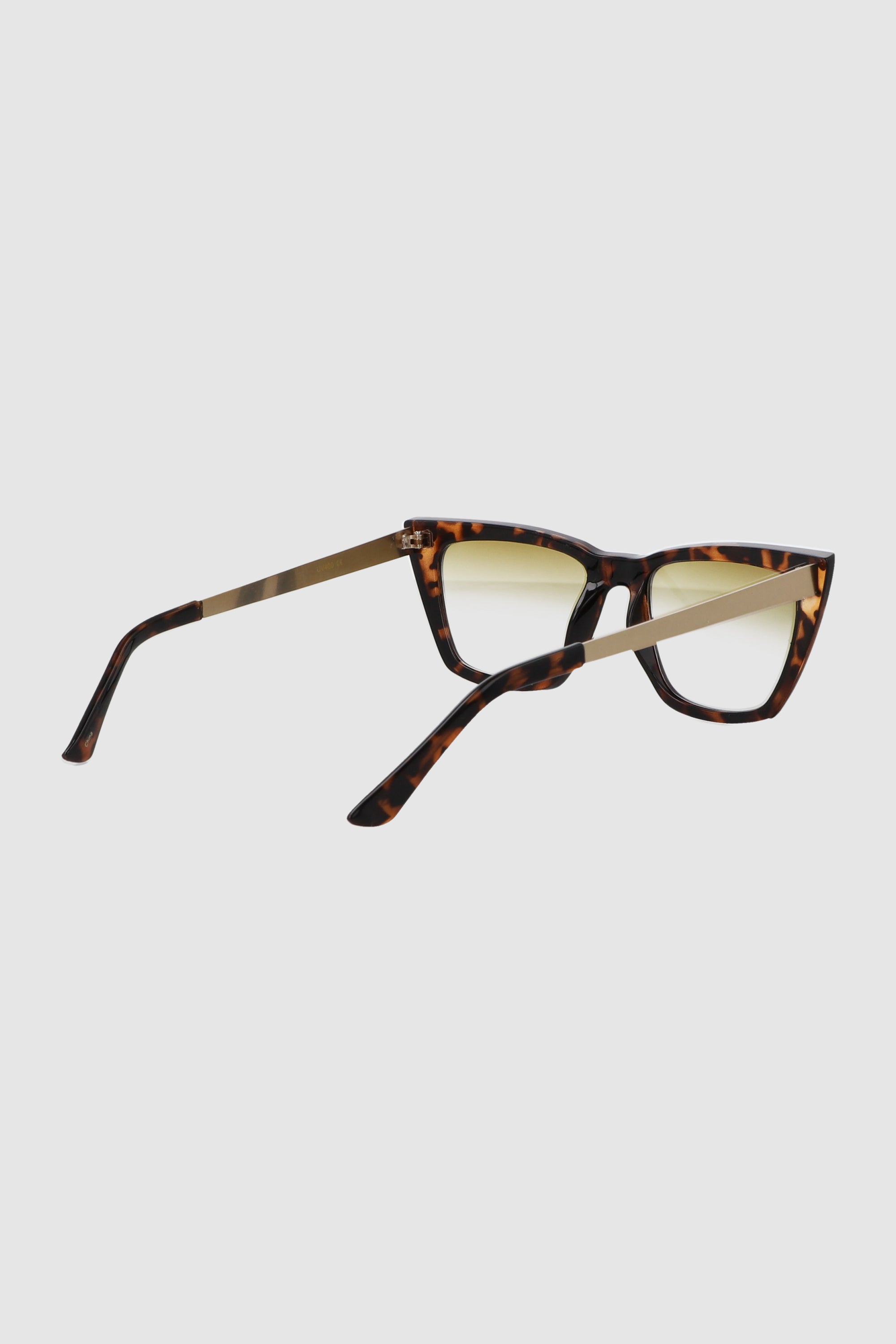 Lente cateye cuadrado marco contraste NEGRO COMBO