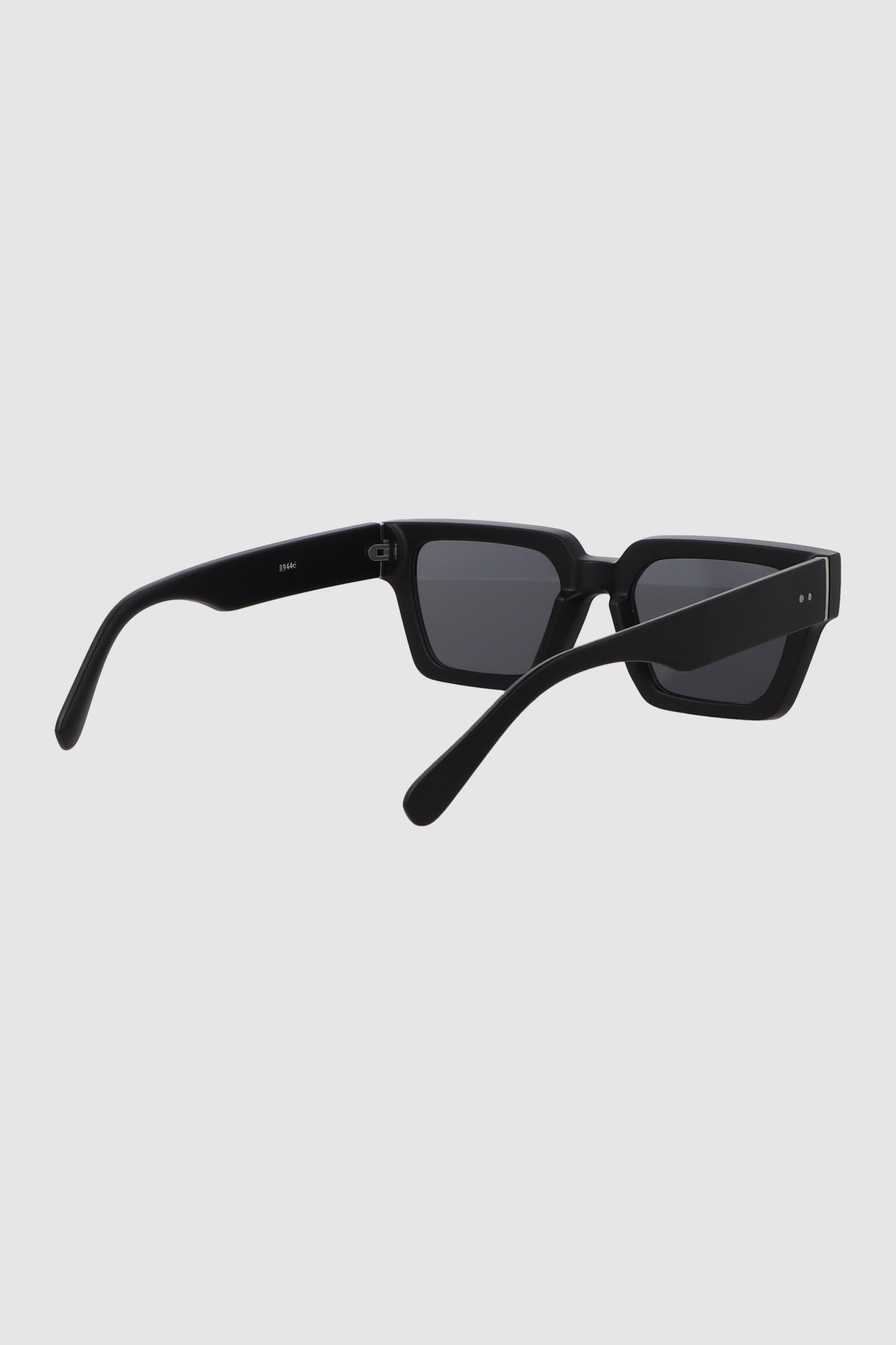 Lente hipster cuadrado de pasta gruesa NEGRO