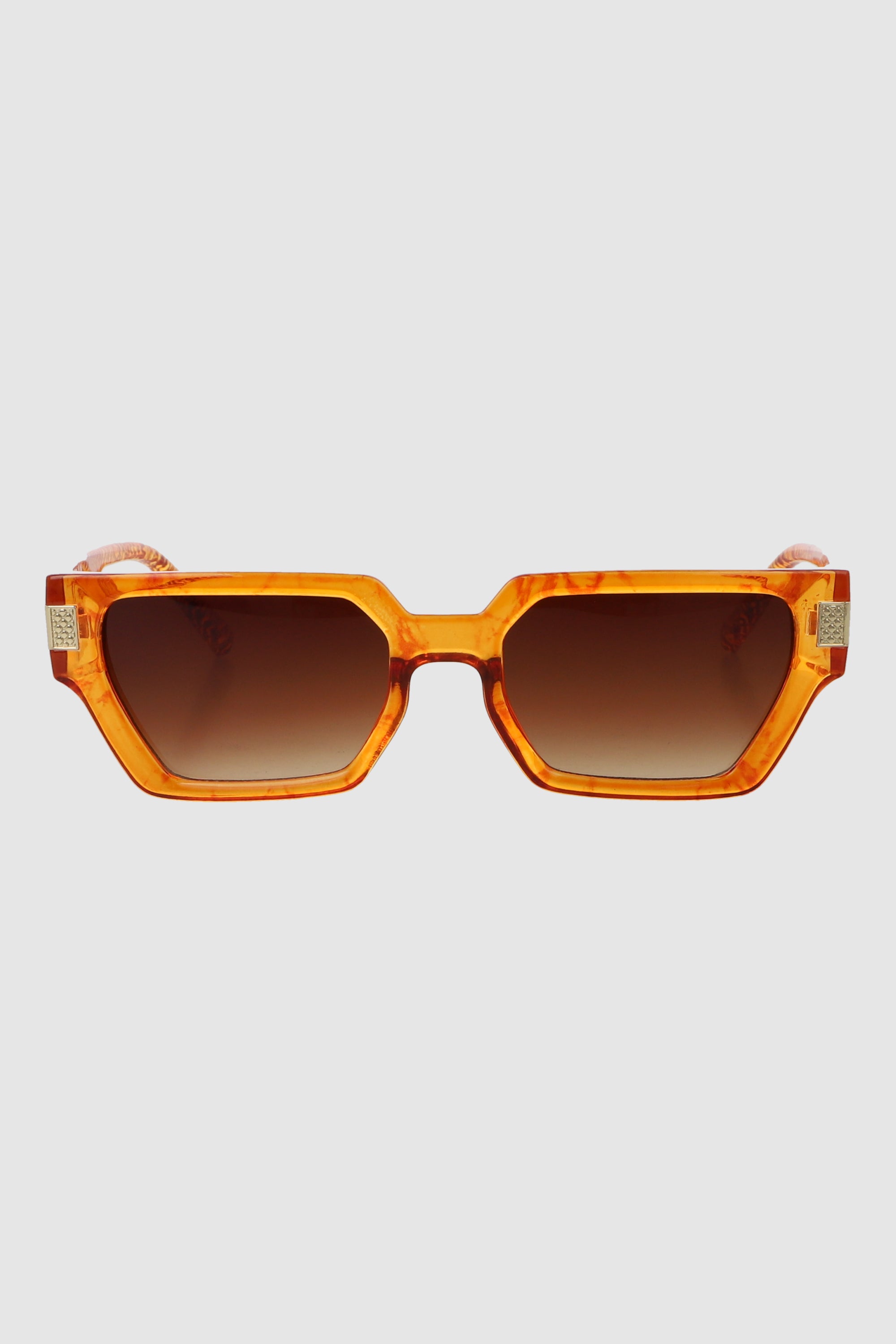 Lente rectangular varilla asimetrica NARANJA