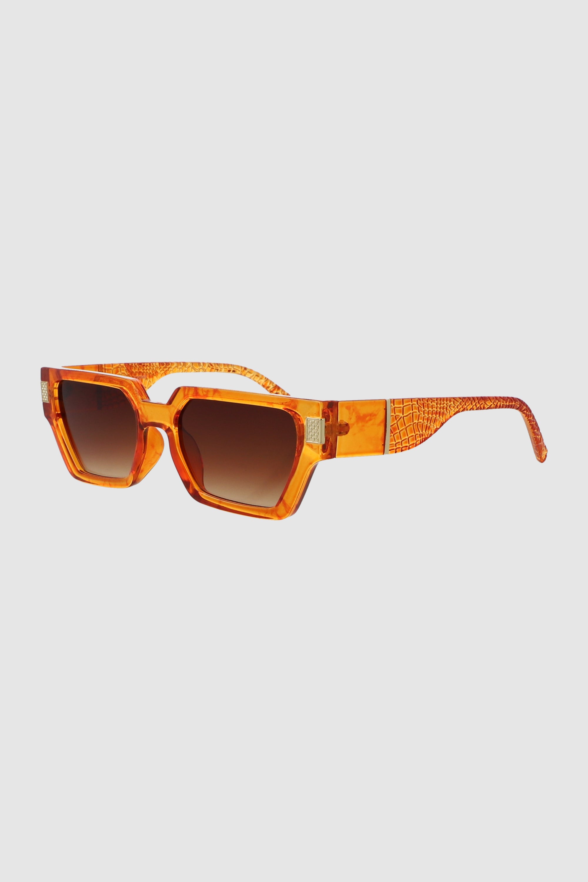 Lente rectangular varilla asimetrica NARANJA