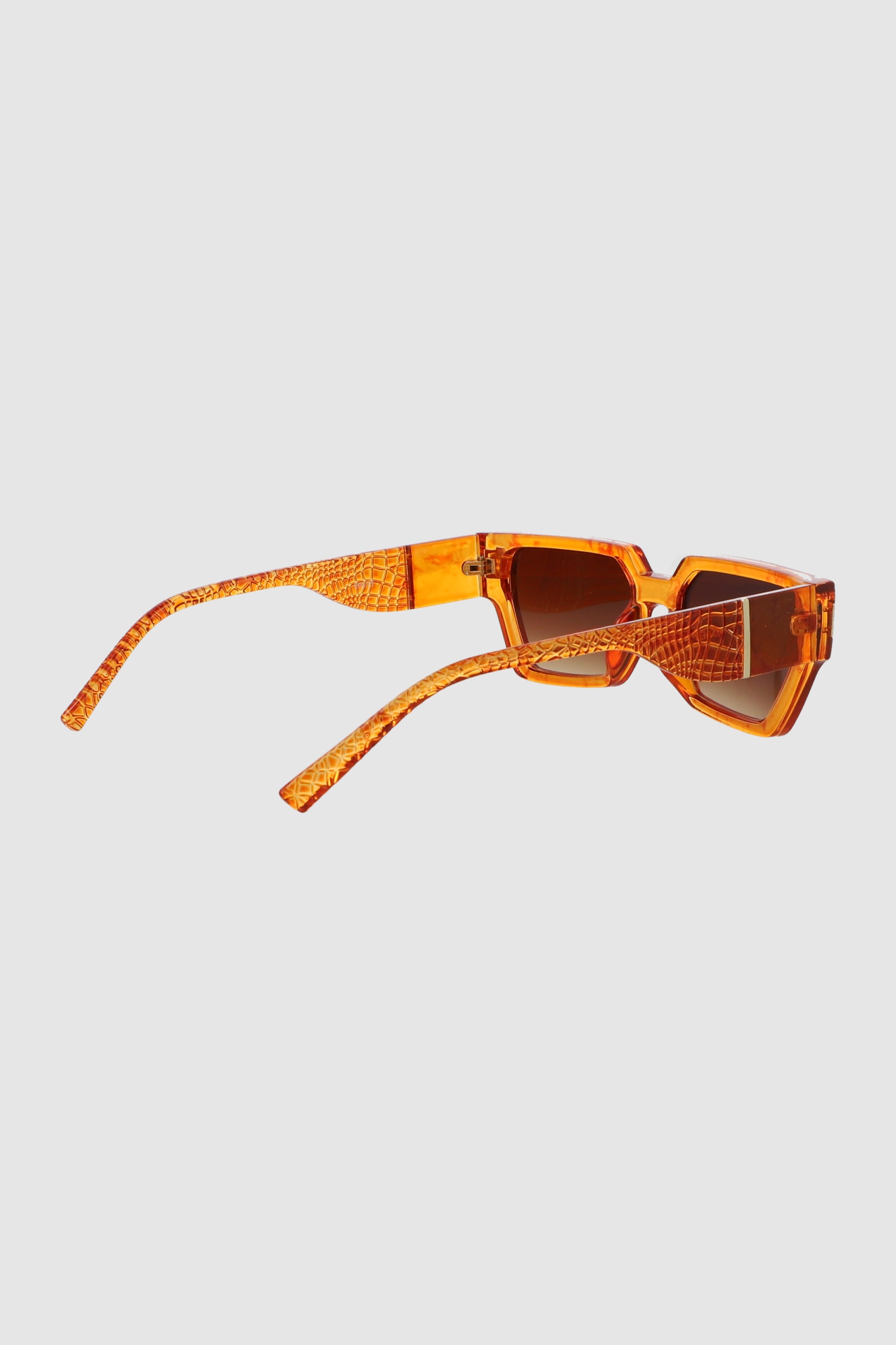 Lente rectangular varilla asimetrica NARANJA