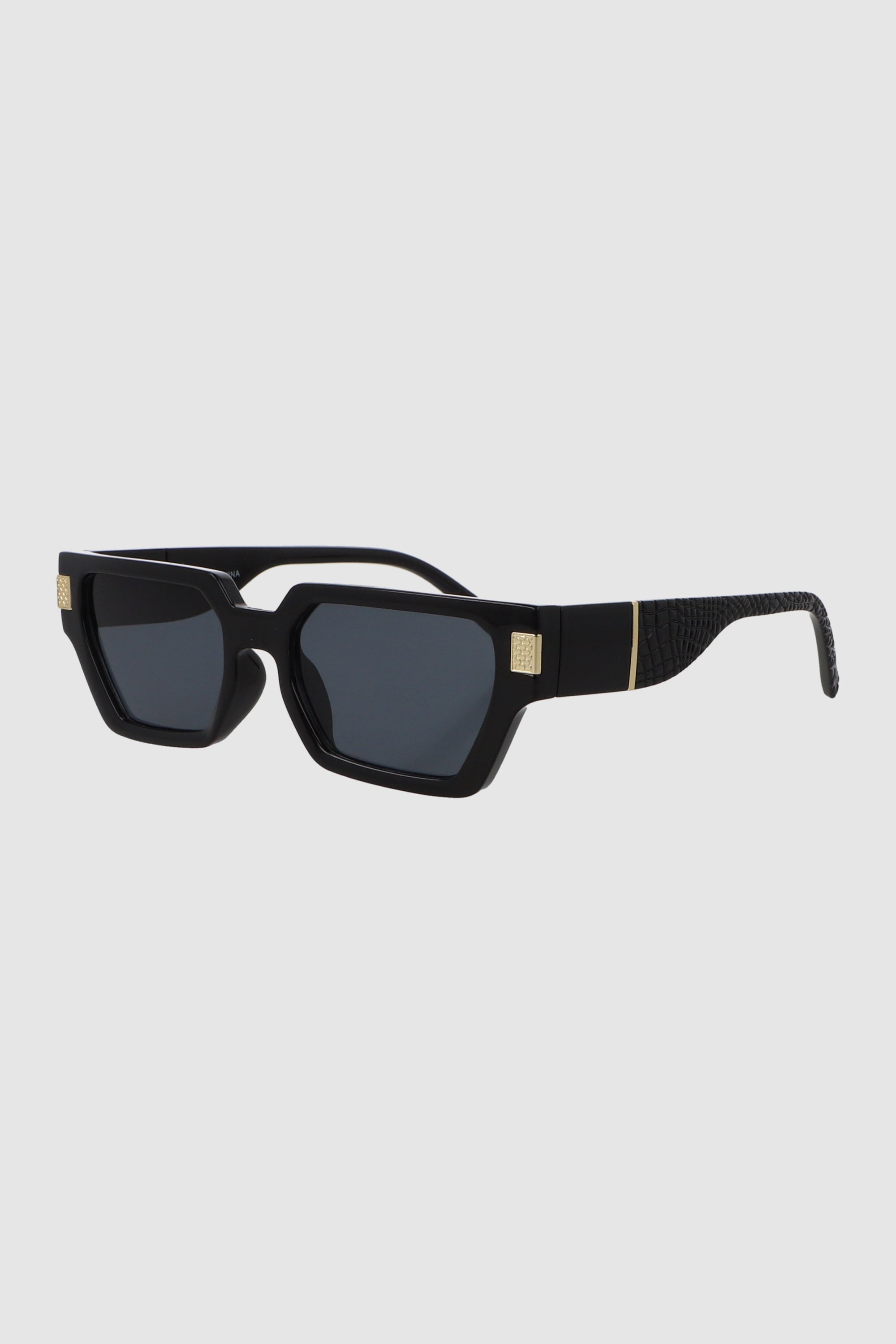 Lente rectangular varilla asimetrica NEGRO