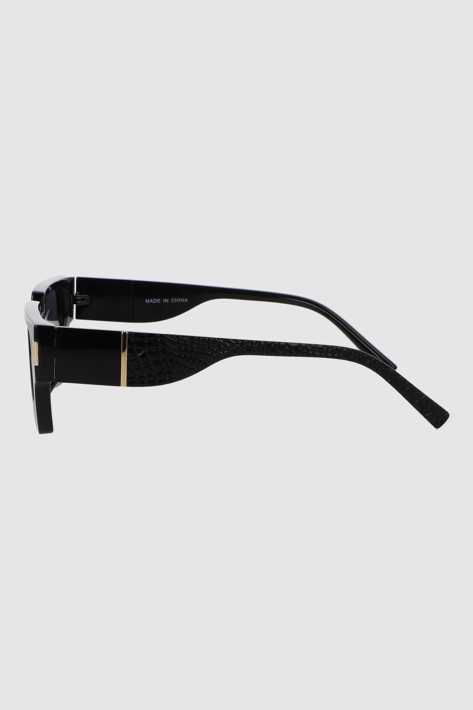 Lente rectangular varilla asimetrica NEGRO
