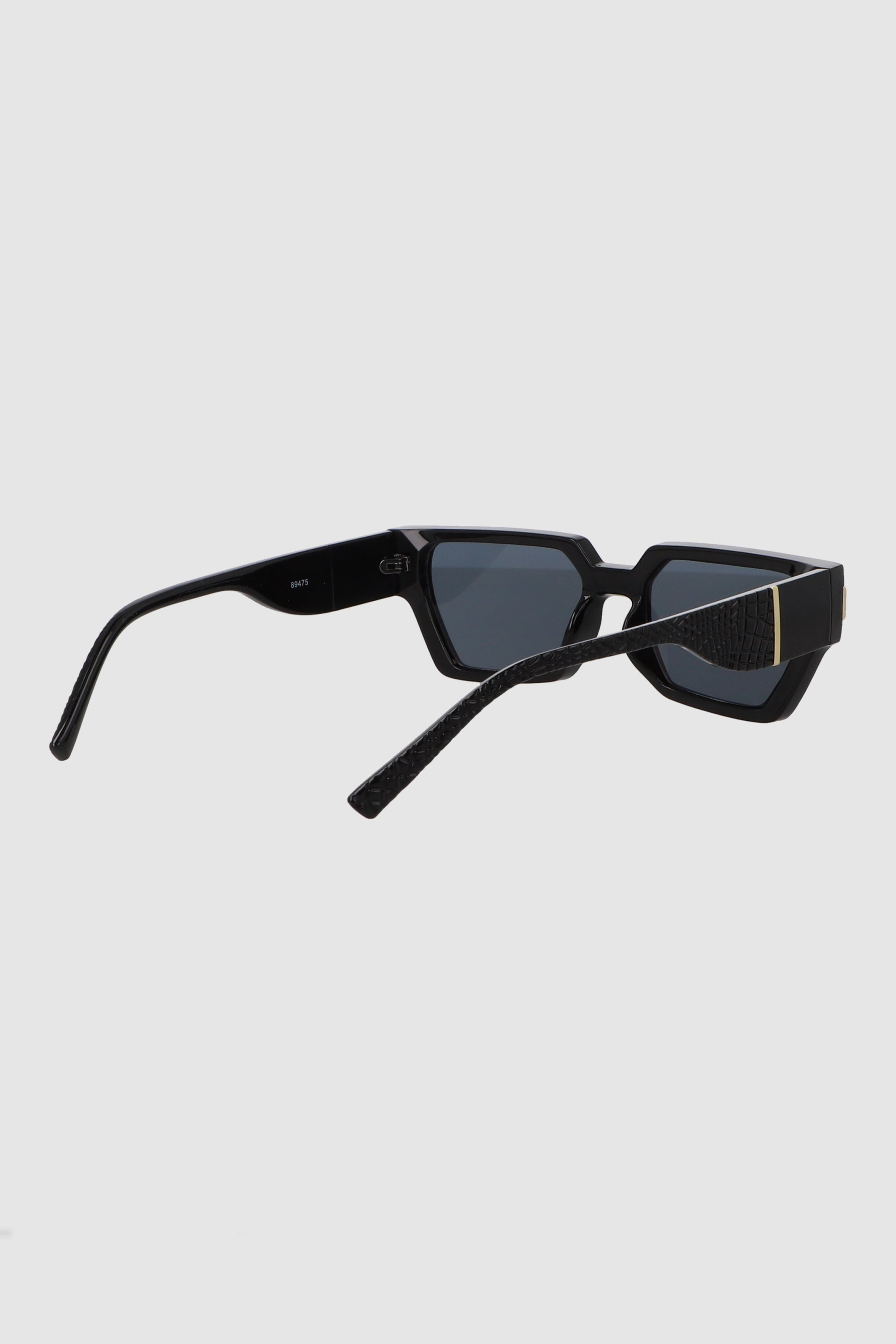 Lente rectangular varilla asimetrica NEGRO
