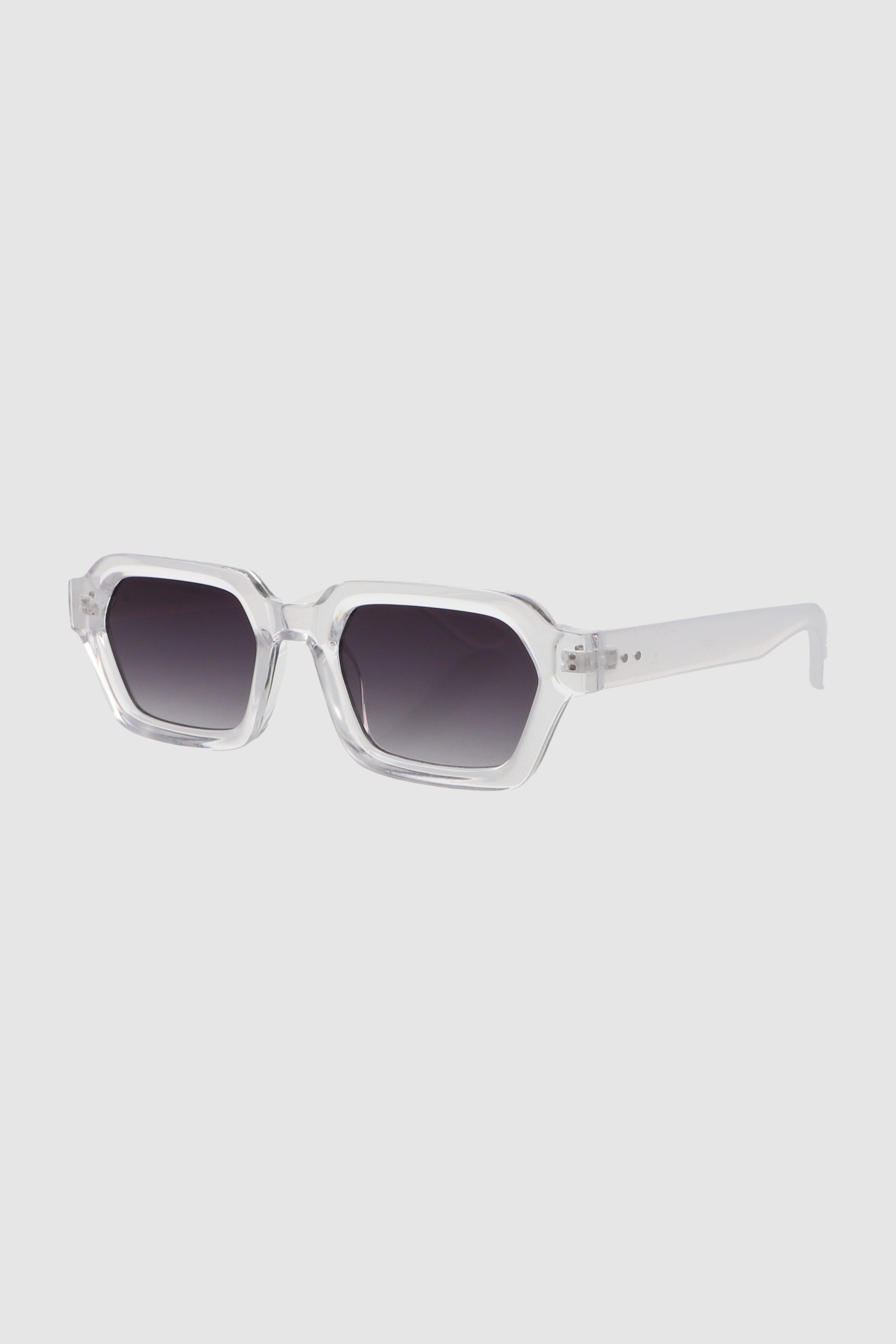Lente wayfarer pasta semi-gruesa TRANSPARENTE