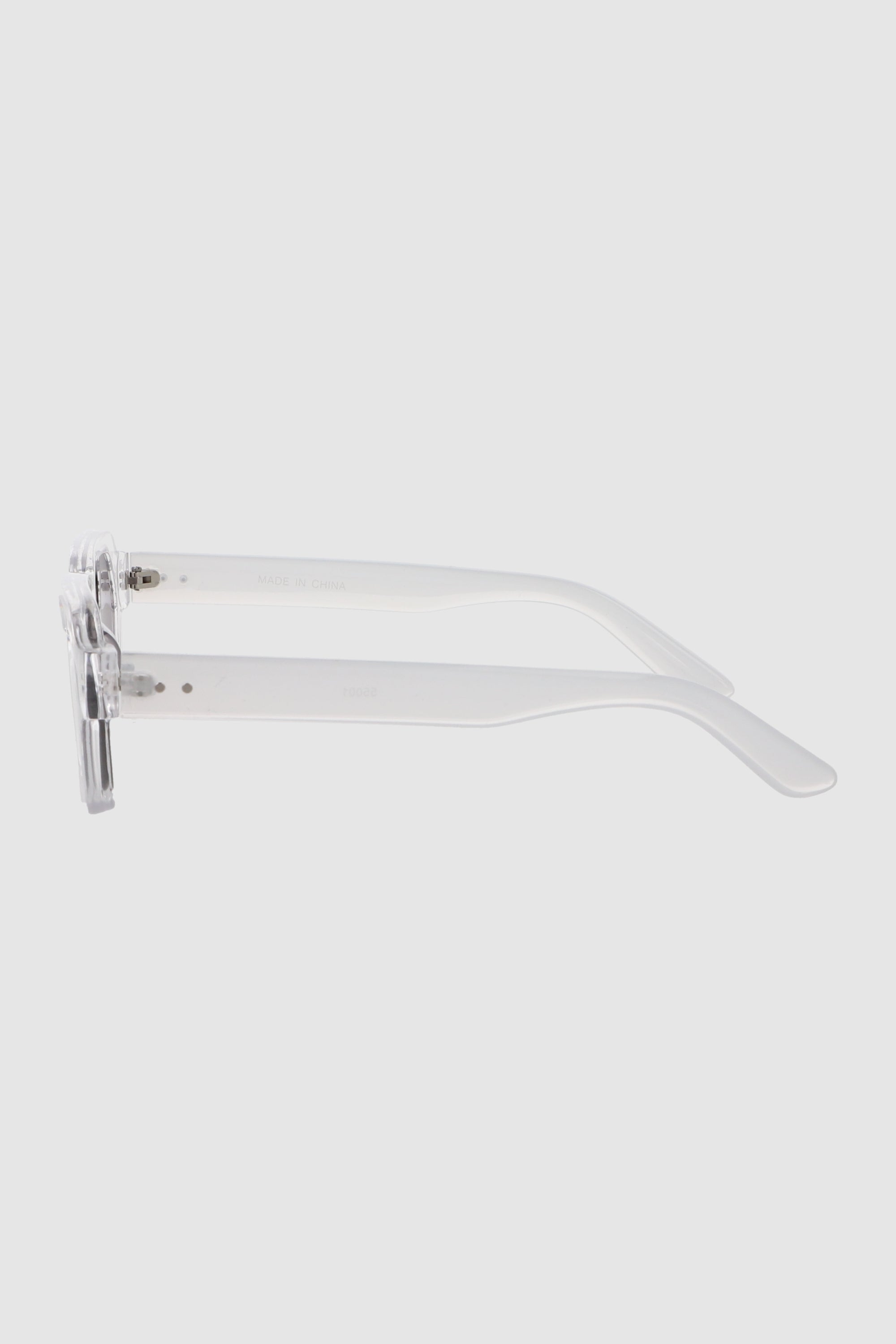 Lente wayfarer pasta semi-gruesa TRANSPARENTE