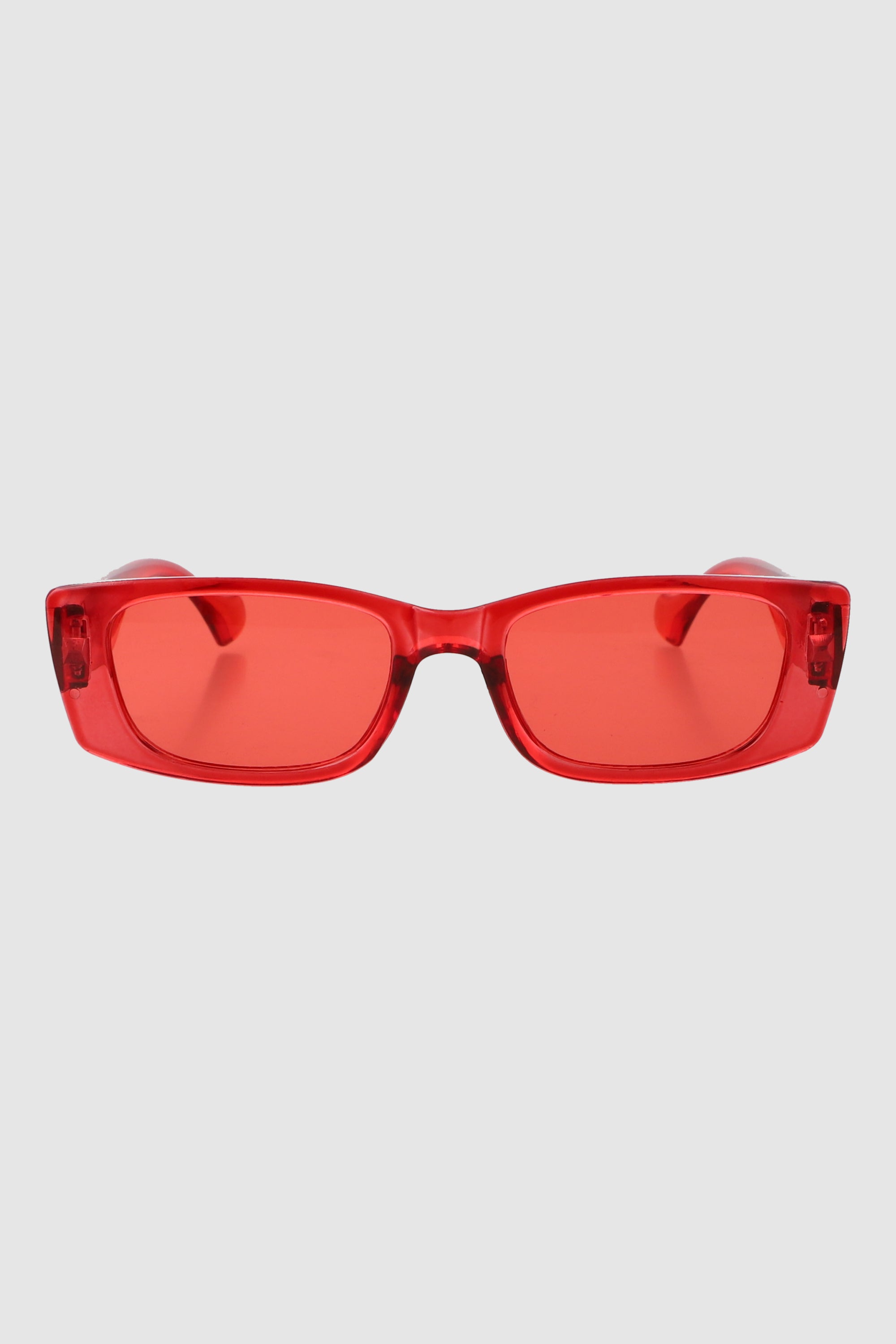 Lente rectangular monocromatico ROJO