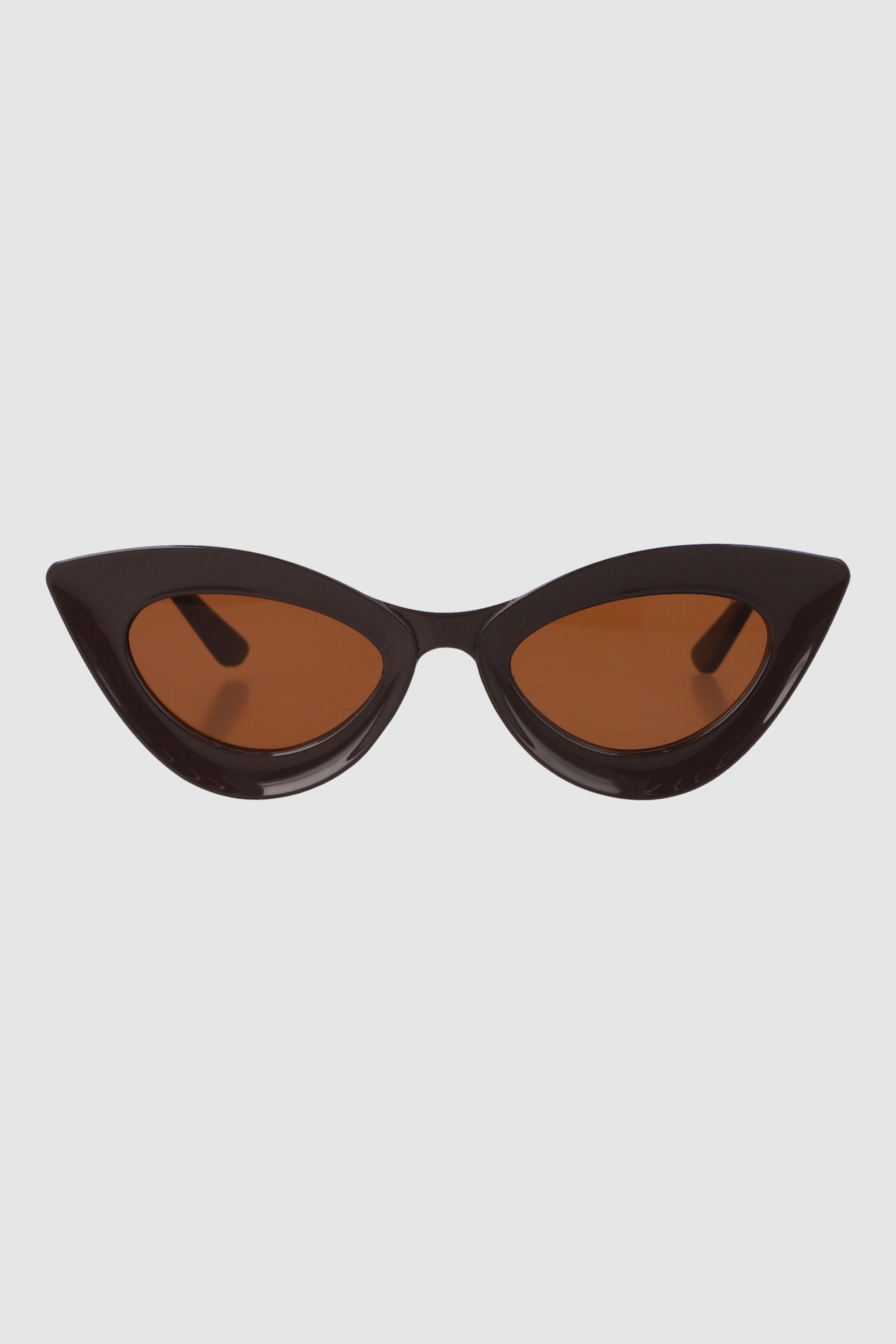 Lente cateye puntiagudo marco grueso CHOCOLATE