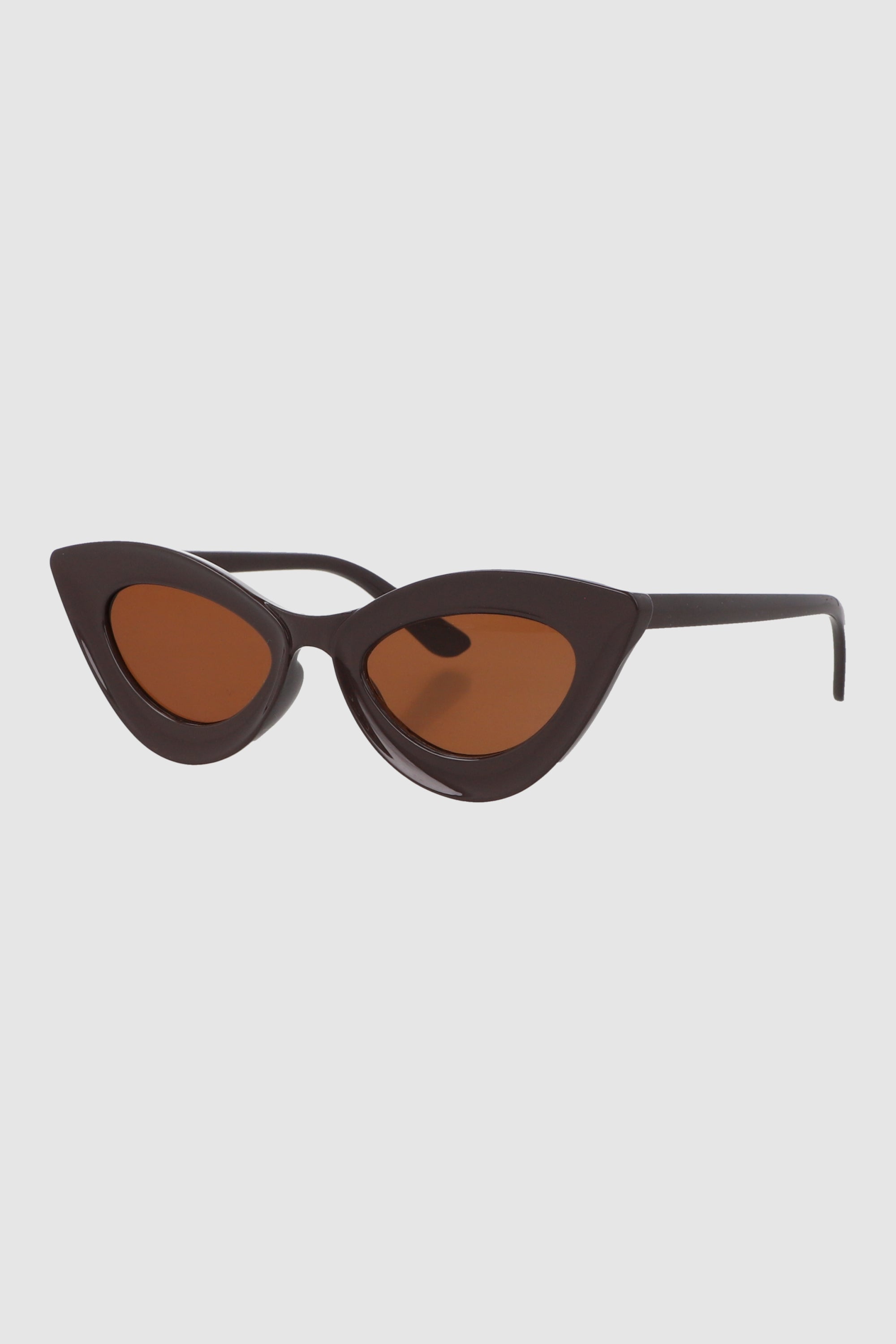 Lente cateye puntiagudo marco grueso CHOCOLATE