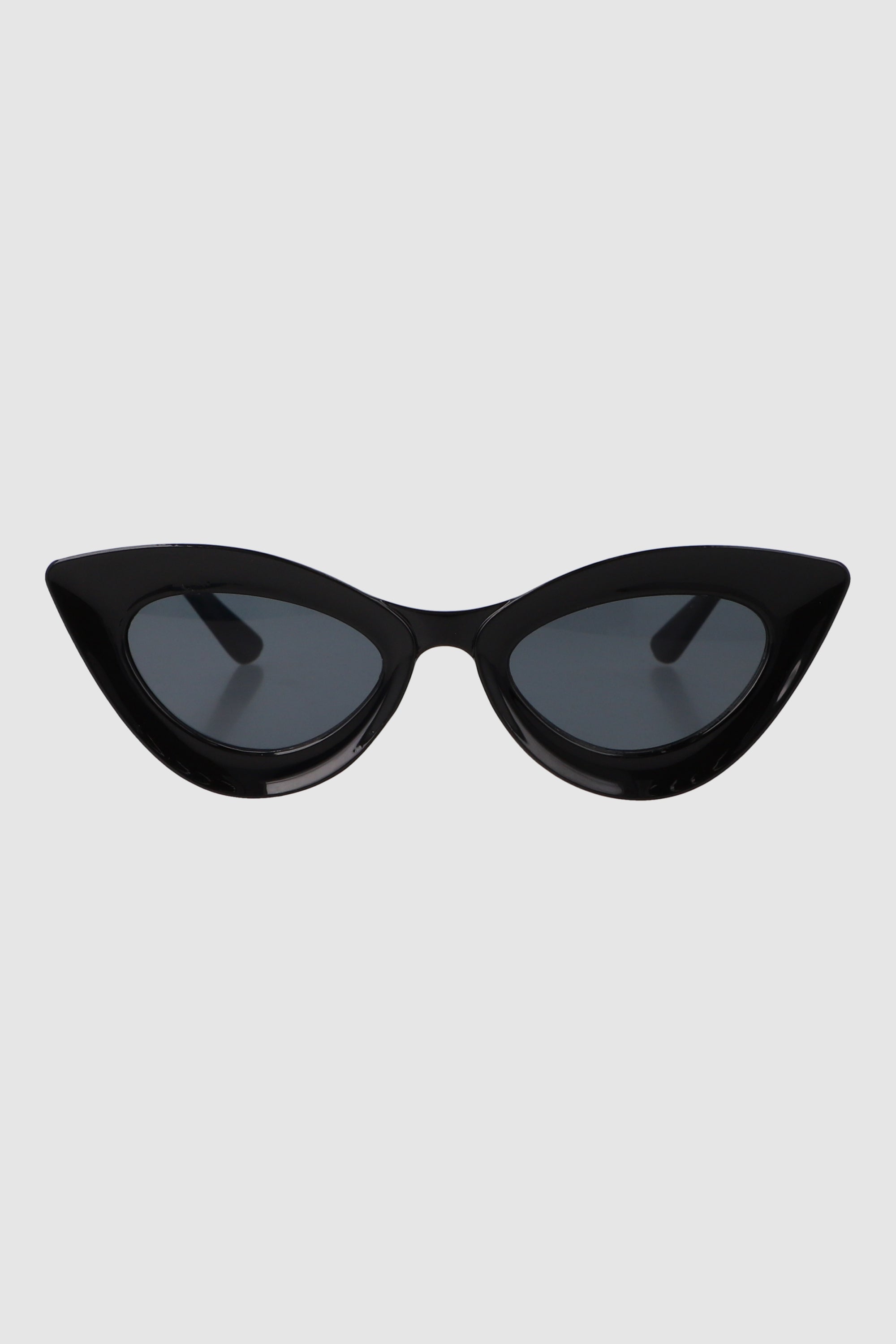 Lente cateye puntiagudo marco grueso NEGRO