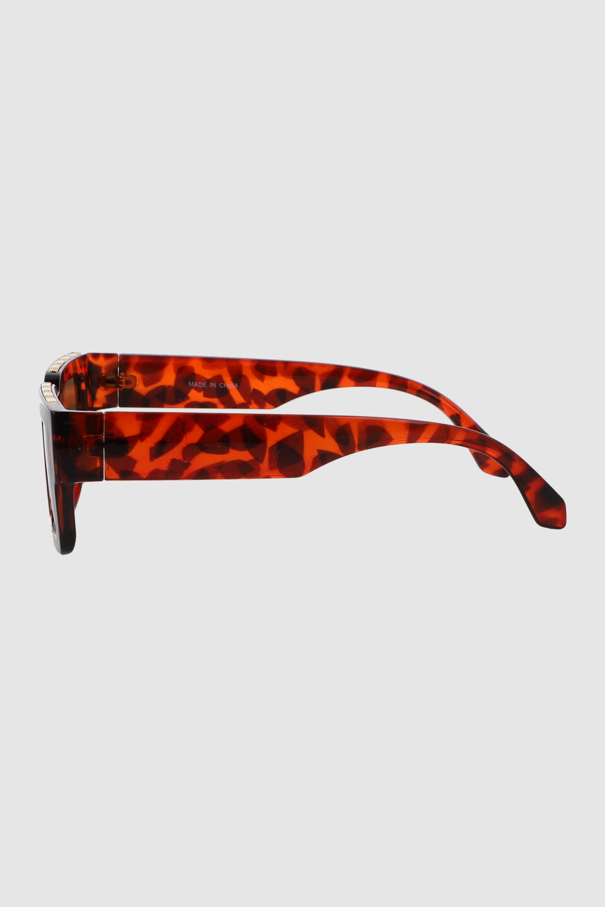 Lente wayfarer ancho traslucido NARANJA