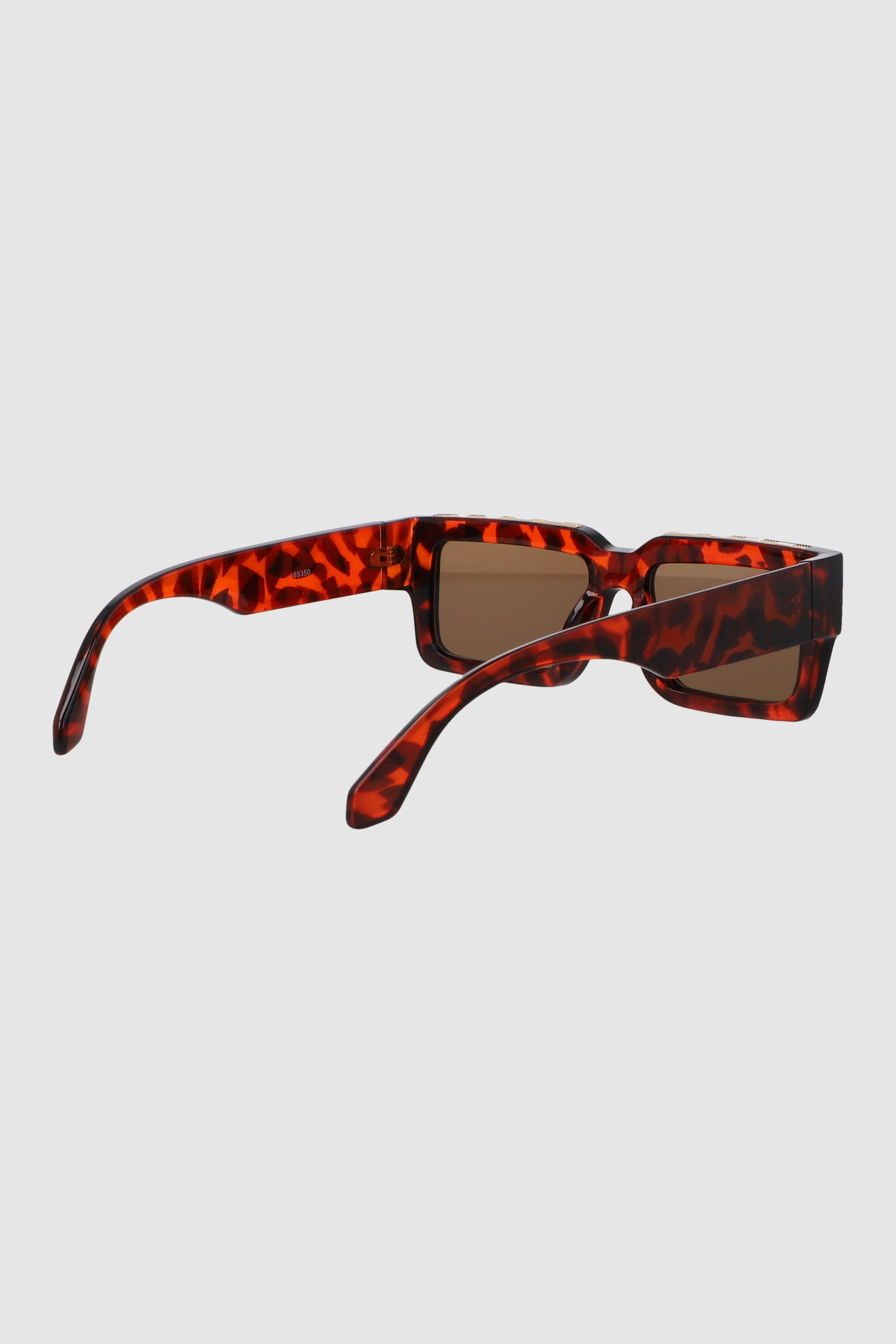 Lente wayfarer ancho traslucido NARANJA