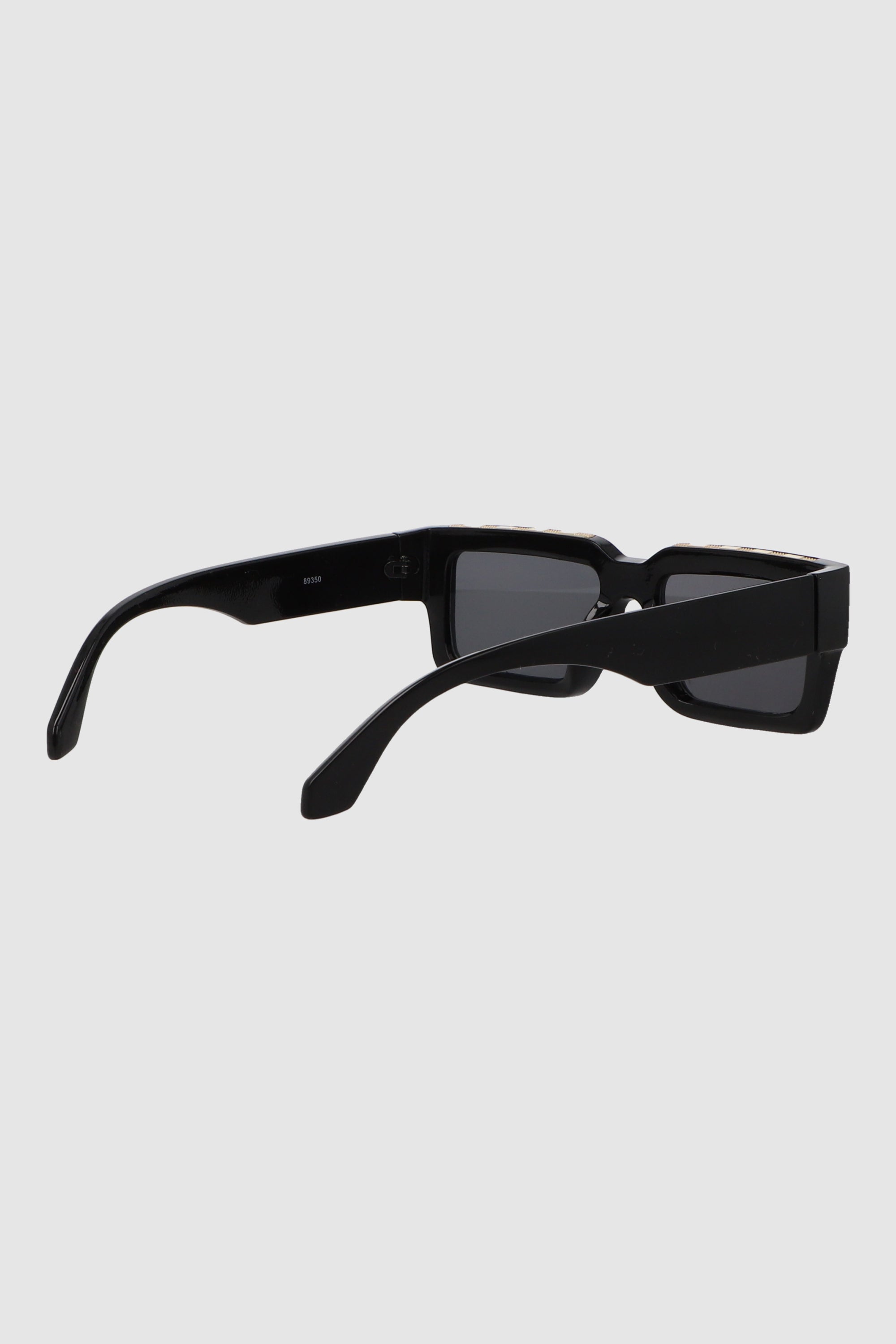 Lente wayfarer ancho traslucido NEGRO