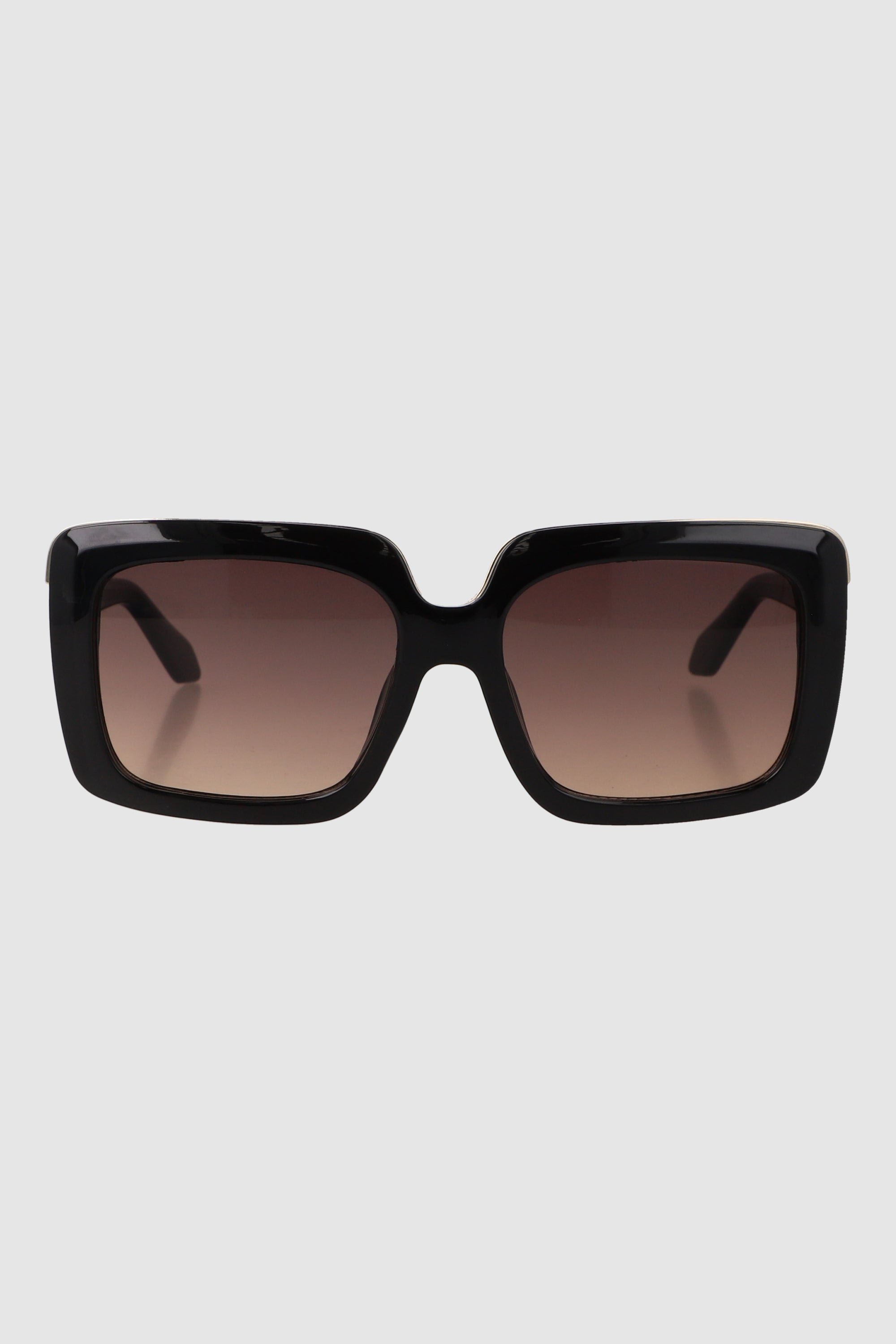 Lente rectangular con linea metalica NEGRO