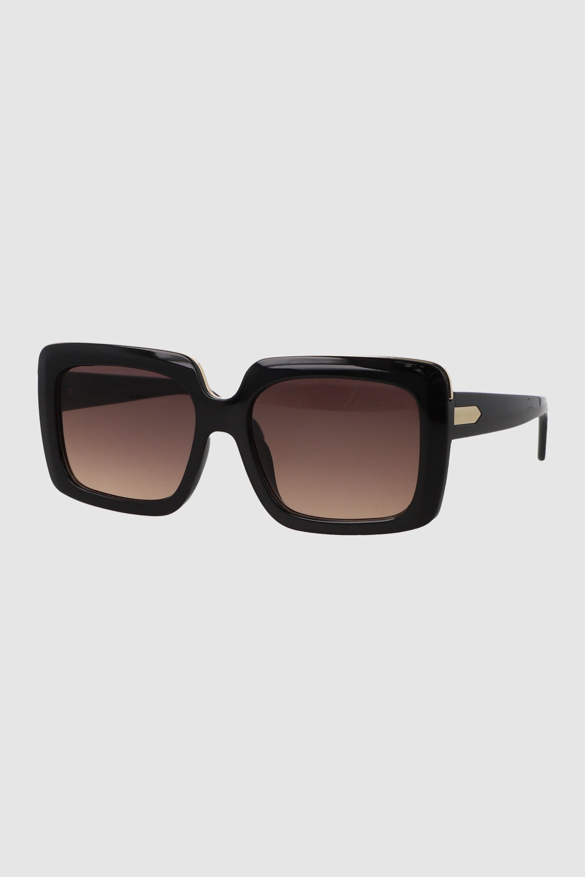 Lente rectangular con linea metalica NEGRO