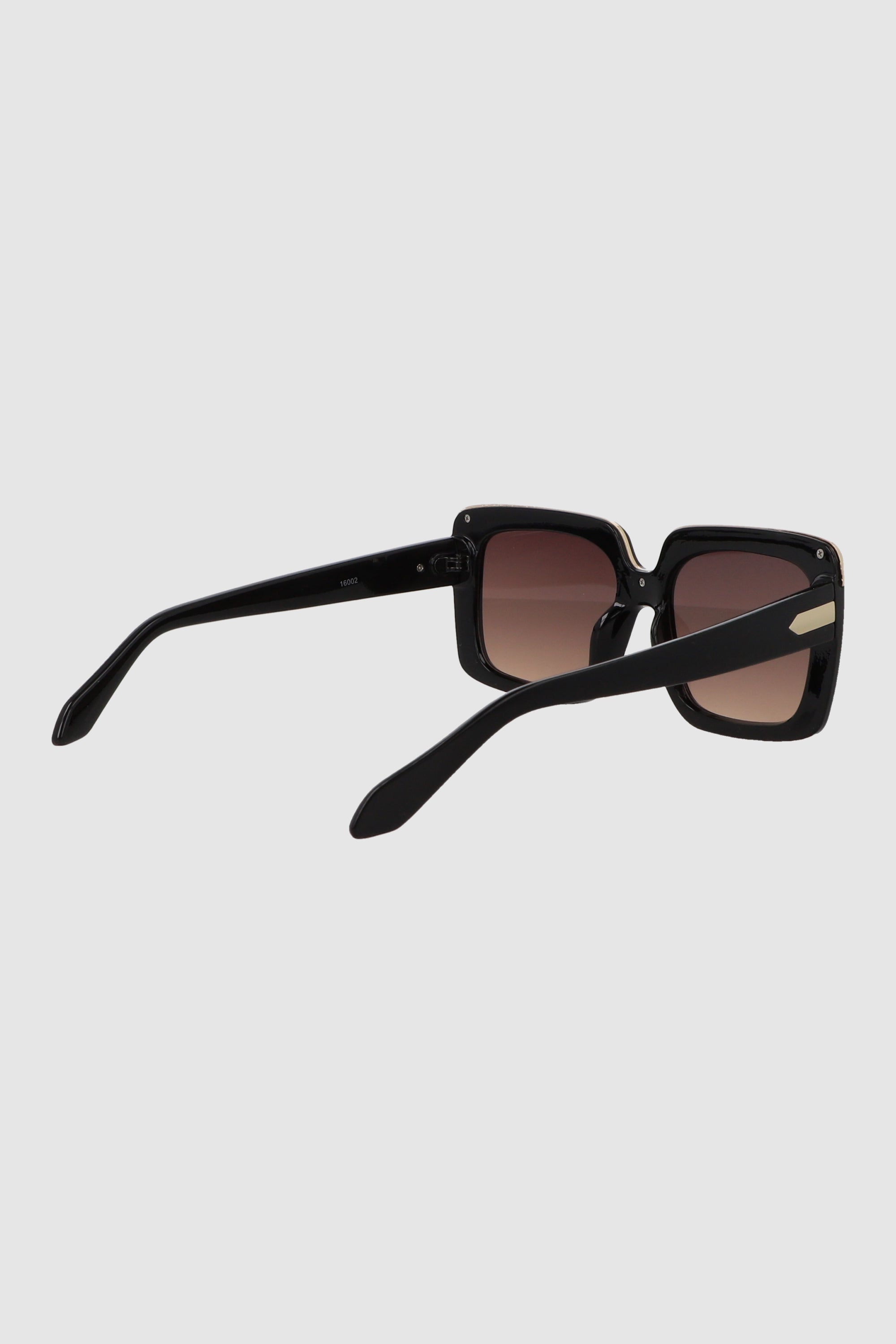 Lente rectangular con linea metalica NEGRO