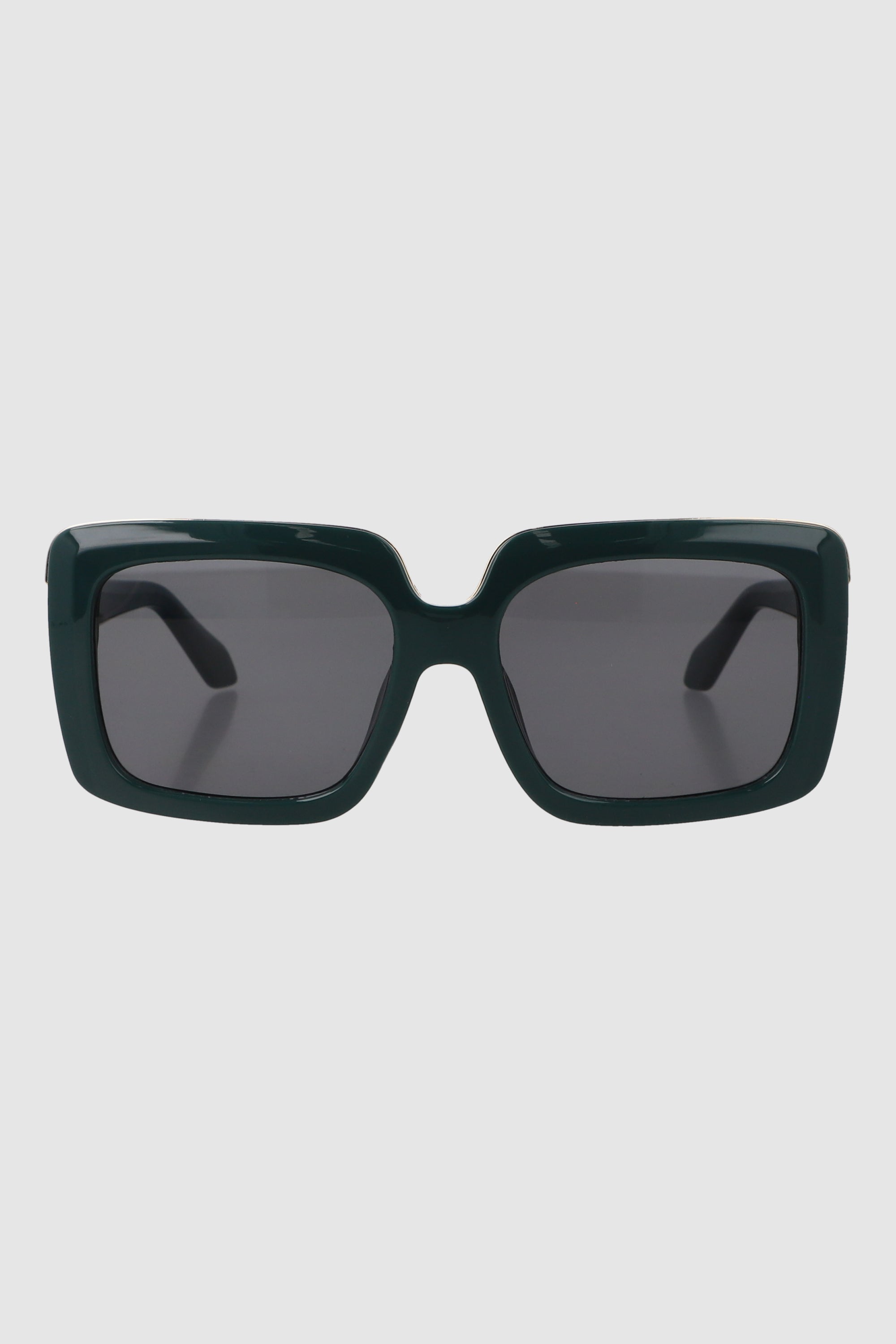 Lente rectangular con linea metalica VERDE CAZADOR