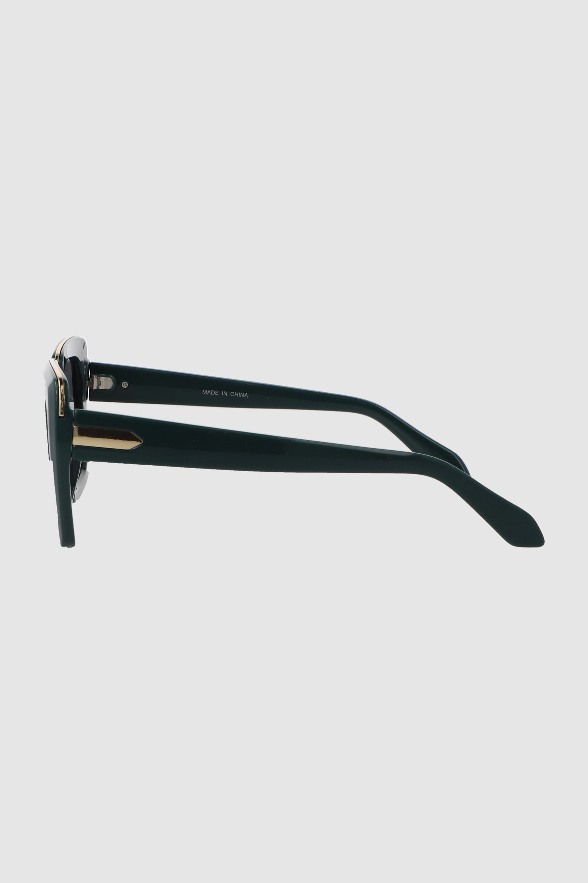 Lente rectangular con linea metalica VERDE CAZADOR